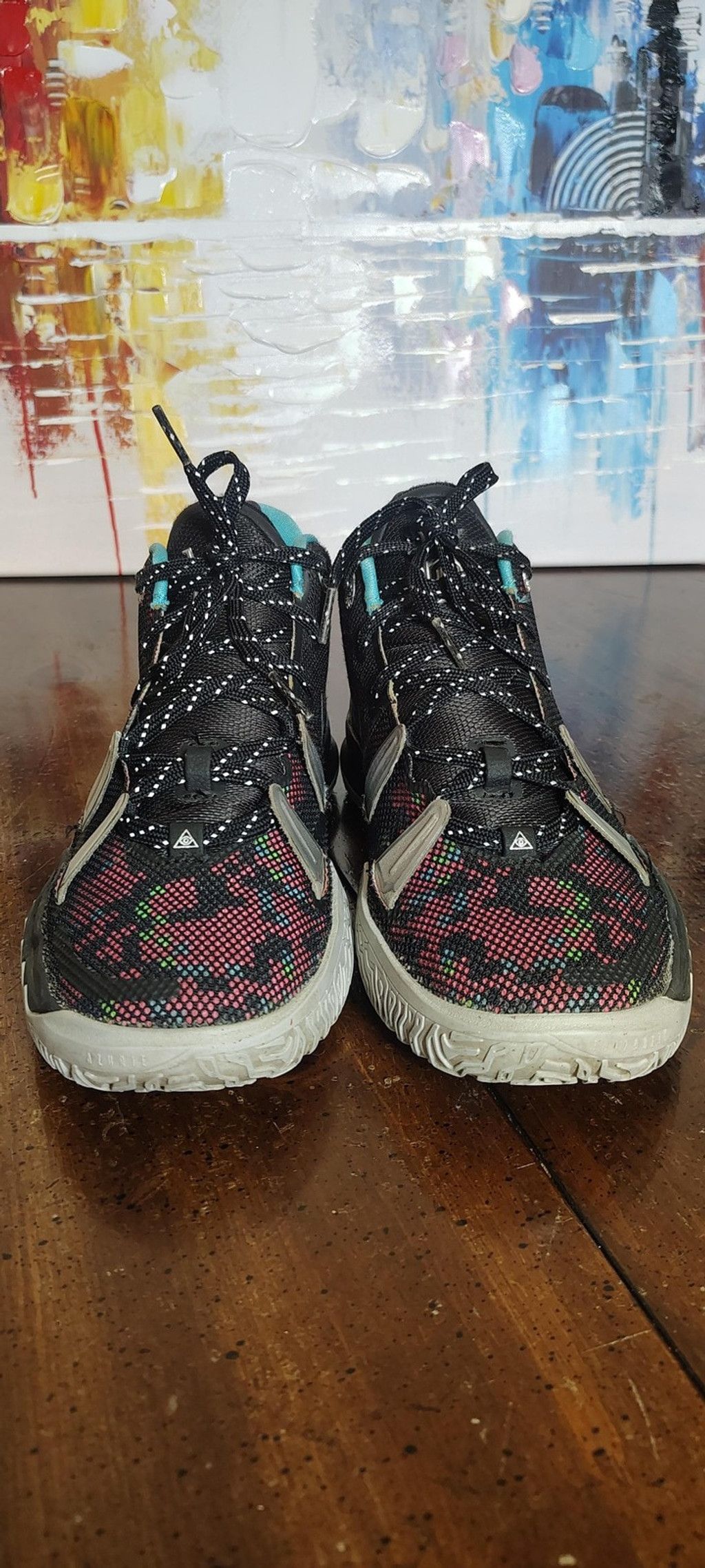Nike Nike Kyrie 7 Shoes Size 5.5Y Black Multicolor CT4080-008 Size US 5.5 / IT 35.5 - 4 Thumbnail