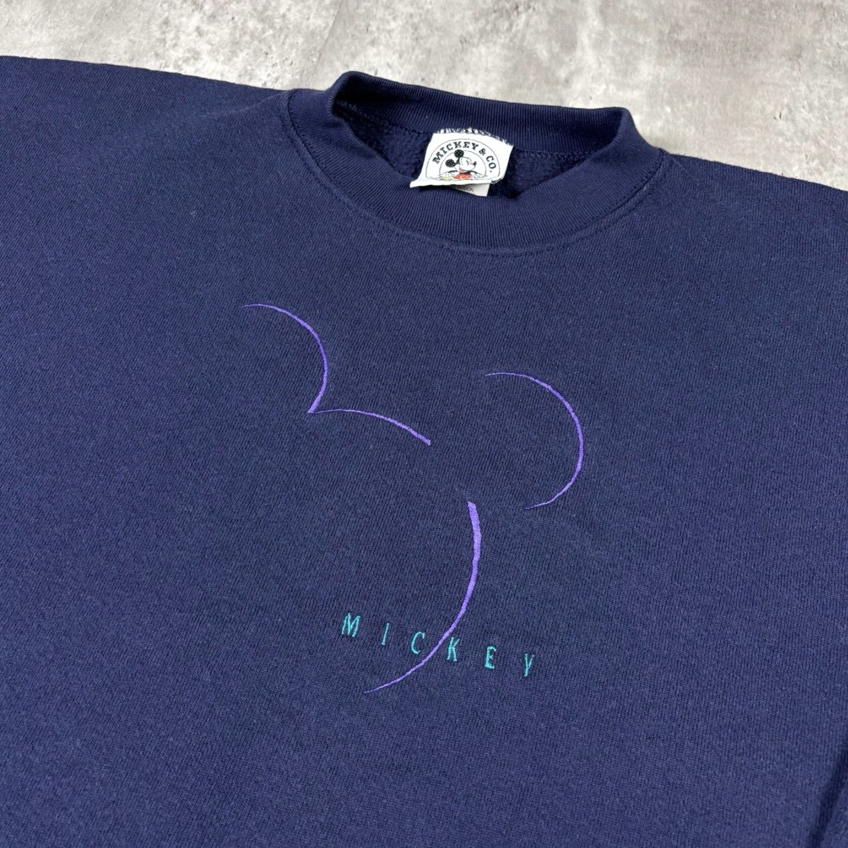Mickey & Co. VINTAGE Mickey & Co Sweatshirt Embroidered Mickey Mouse size L 90s USA Size US L / EU 52-54 / 3 - 4 Thumbnail