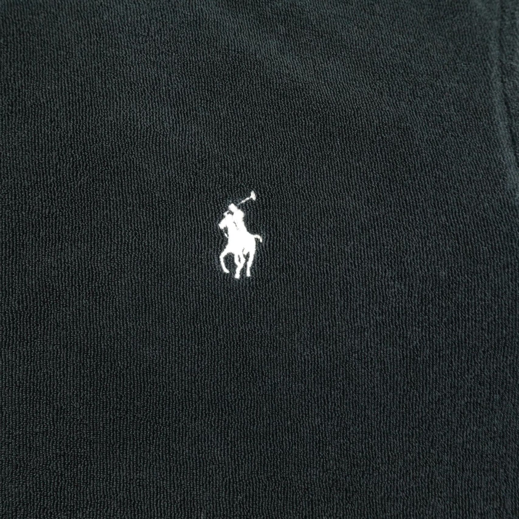 Polo Ralph Lauren Vintage Polo Ralph Lauren Sweatshirt Men Medium Black Velour Logo Crewneck Y2K Size US M / EU 48-50 / 2 - 3 Thumbnail