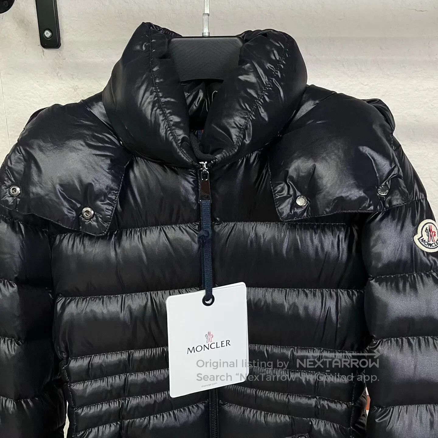 Moncler Moncler Bouchet Black Shiny Waist Down Jacket. Size S / US 4 / IT 40 - 3 Thumbnail