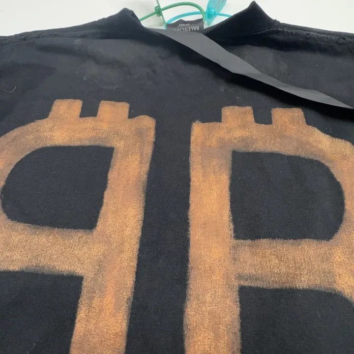 Balenciaga Balenciaga Black Short Sleeve T-Shirt with Logo 0079-2507 Size US M / EU 48-50 / 2 - 3 Thumbnail