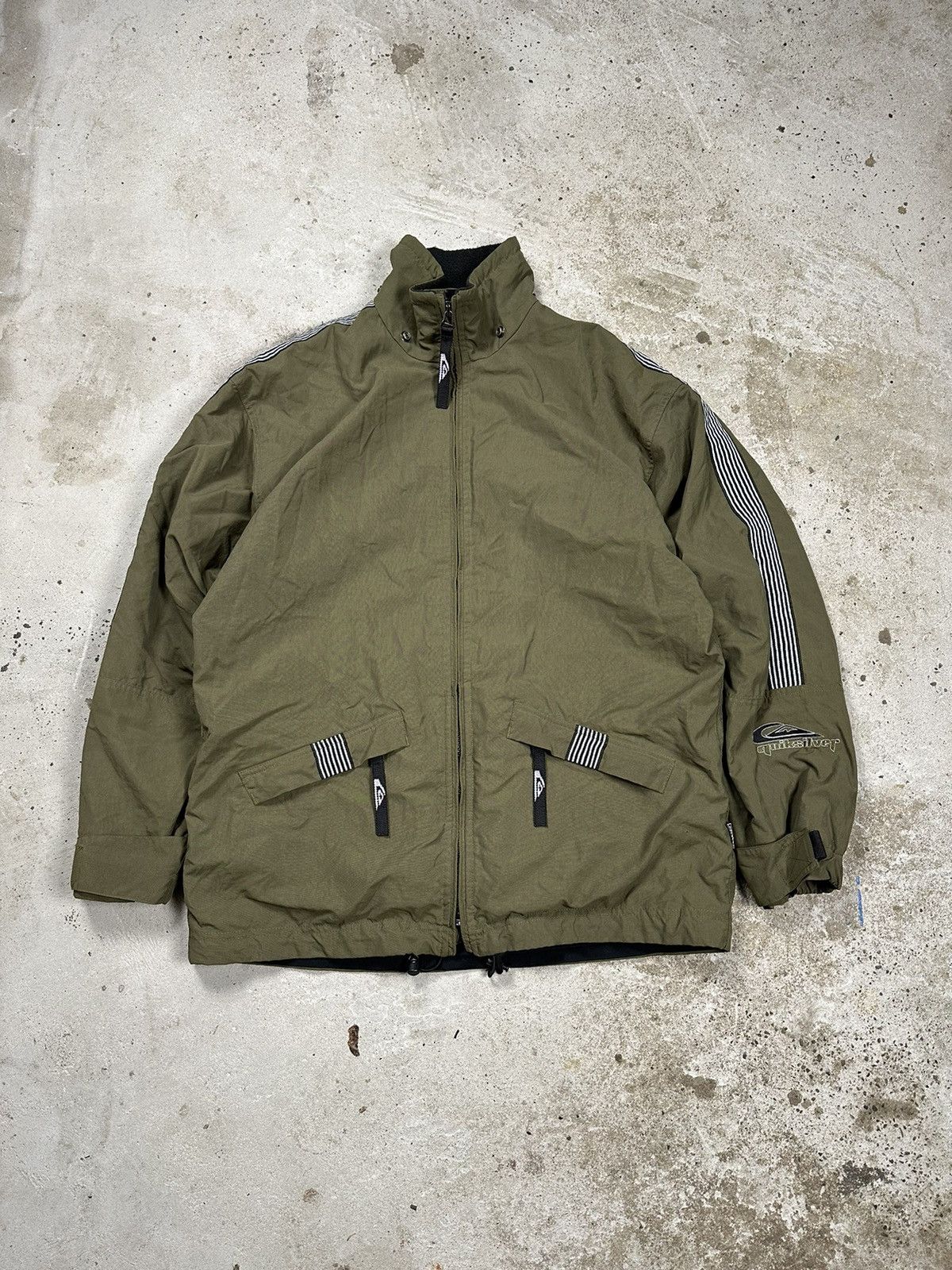 image of Goretex x Quiksilver Vintage 90's Quiksilver Gore Tex Khaki Jacket Parka, Men's (Size XL)