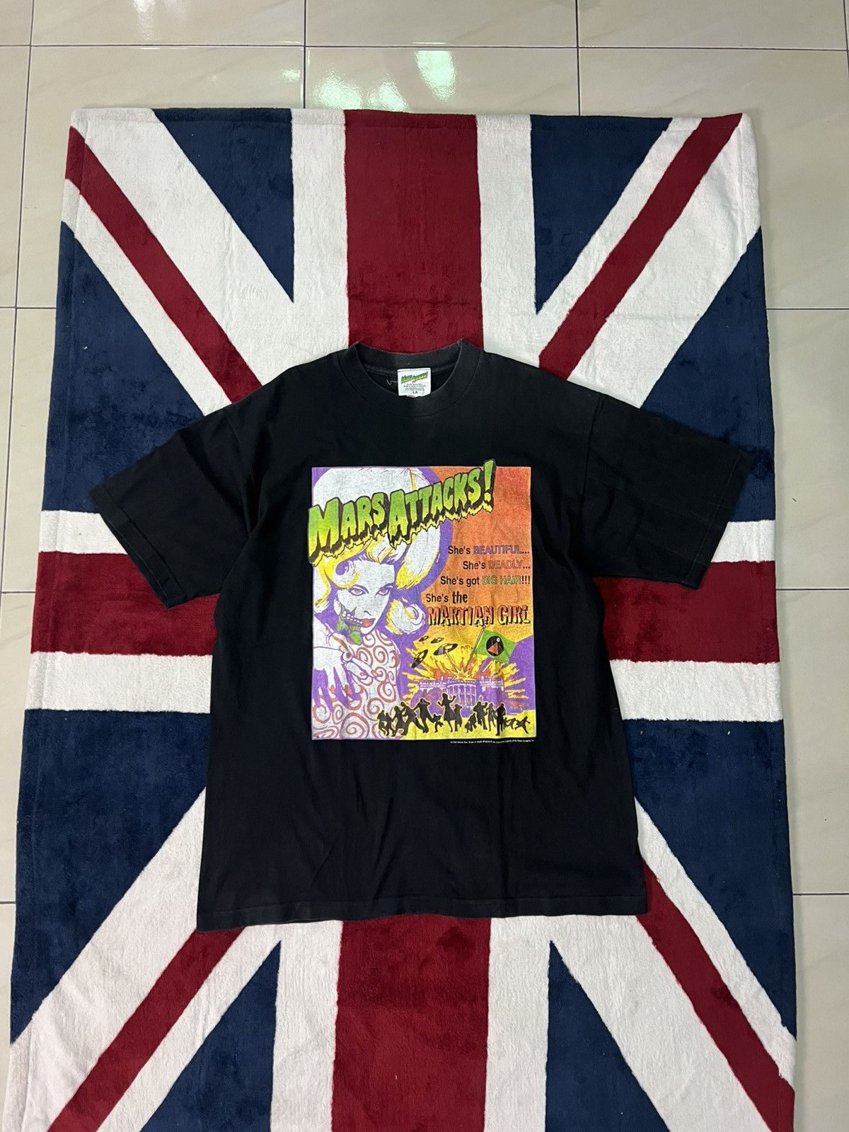 Vintage × Warner Bros Mars Attacks! Vintage Tee – 1996 Warner Bros Size US L / EU 52-54 / 3 - 2 Thumbnail