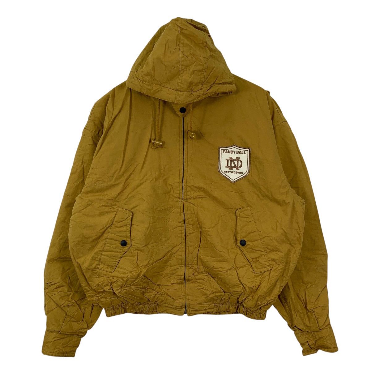 Vintage Vintage FANCY BALL North Devon Zipper Hooded Bomber Jacket Size US XL / EU 56 / 4 - 1 Thumbnail