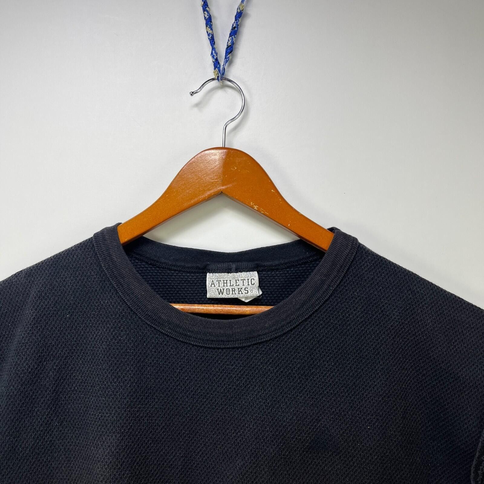 Vintage Vintage 90s Faded Thermal Blank Black Sleeveless 2XL Size US XXL / EU 58 / 5 - 3 Thumbnail