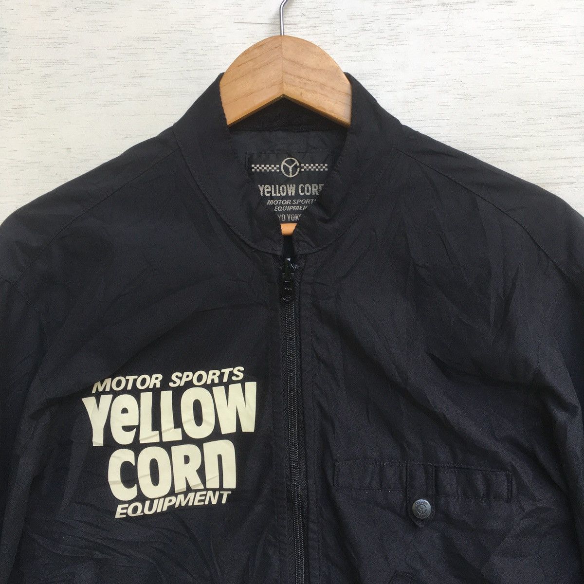 Vintage YELLOW CORN WINDBREAKER SINGLE LIGHT LAYER JACKET Size US L / EU 52-54 / 3 - 14 Thumbnail
