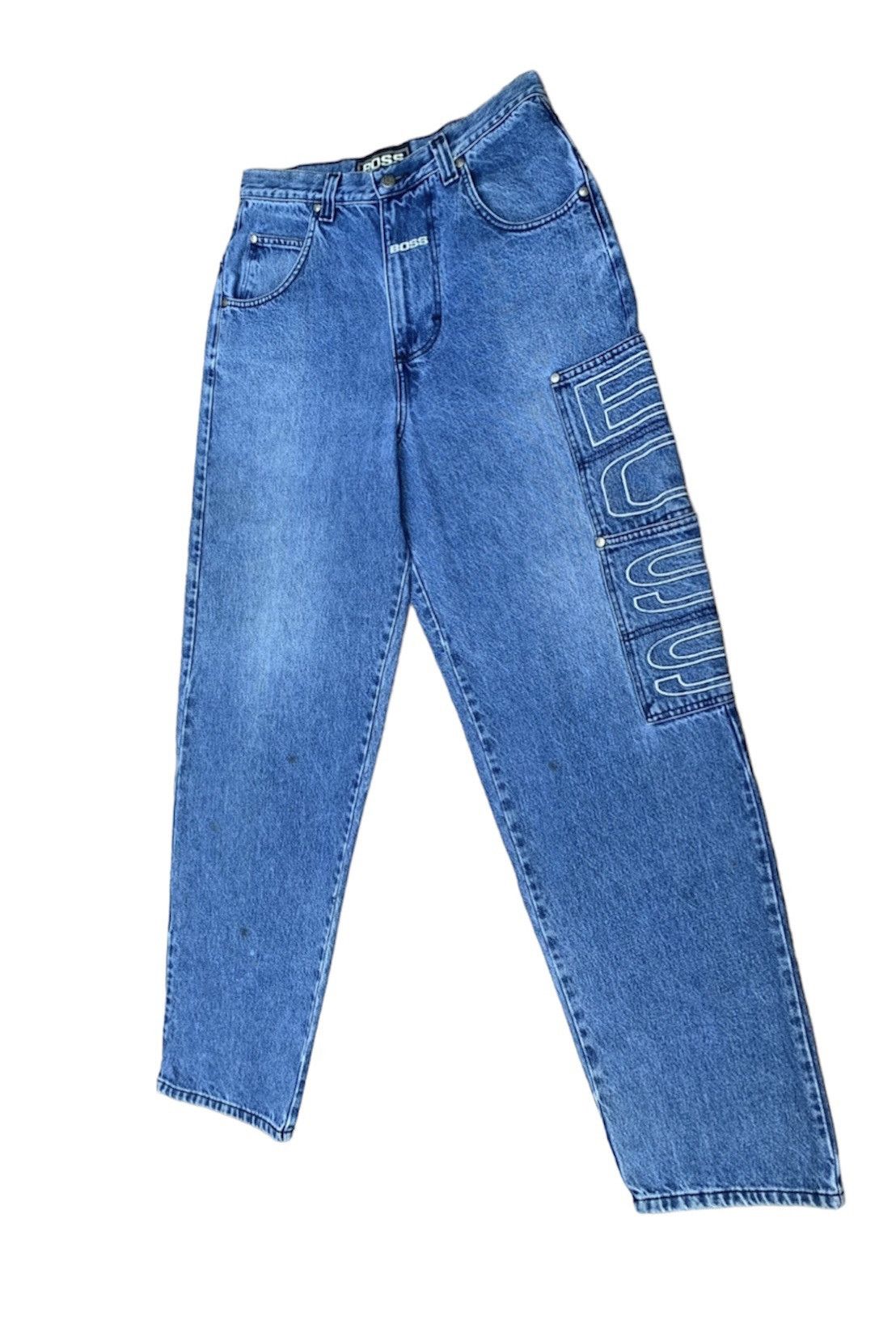 Hugo Boss Vintage 90s Boss Baggy Hip Hop Denim Jeans Pants Size US 31 - 3 Thumbnail