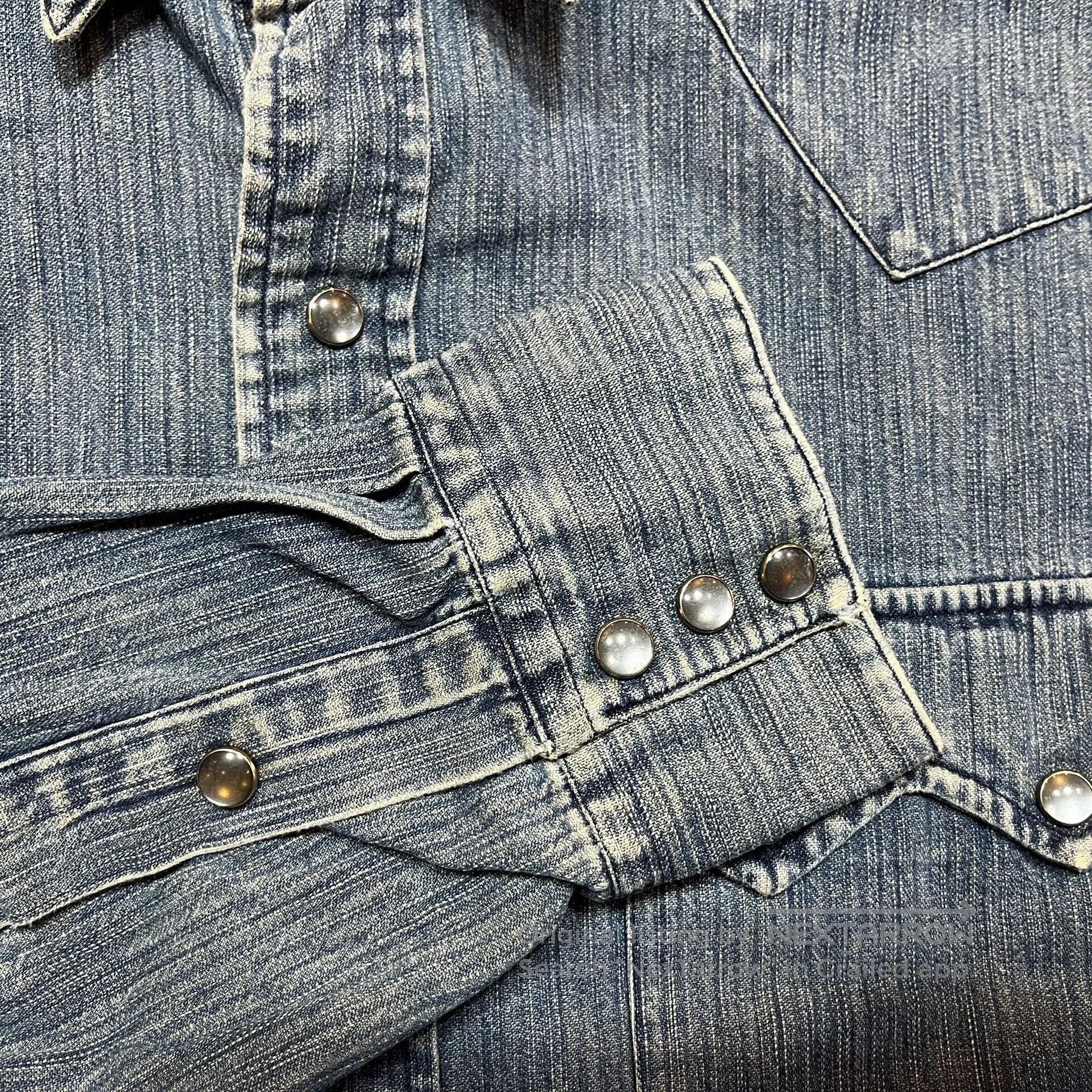 RRL Ralph Lauren RRL Western Indigo Dyed Shirt. Size US L / EU 52-54 / 3 - 5 Thumbnail