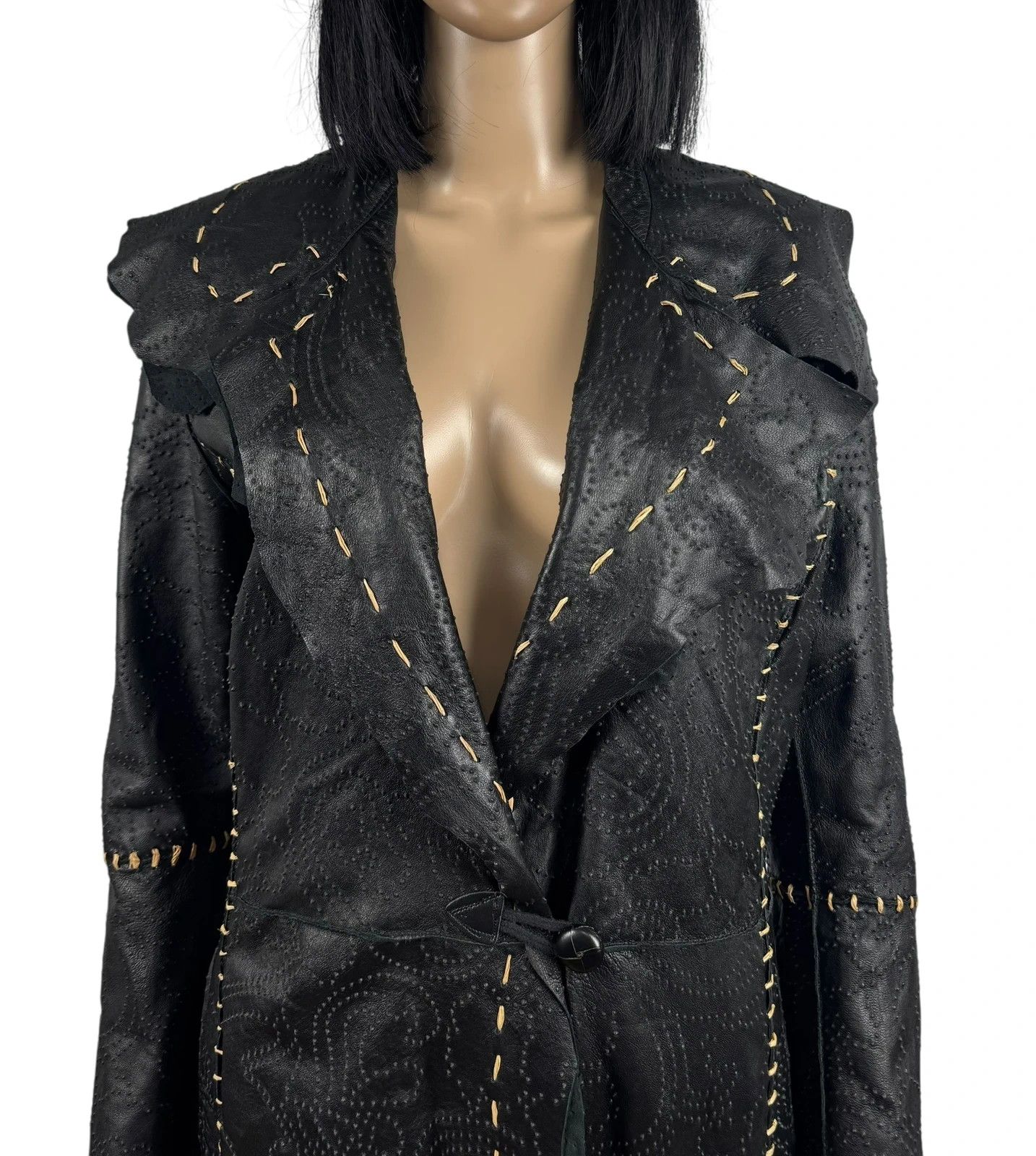 Other Gian Mori Genuine Leather Trench Coat Structured size XL Size XL / US 12-14 / IT 48-50 - 3 Thumbnail