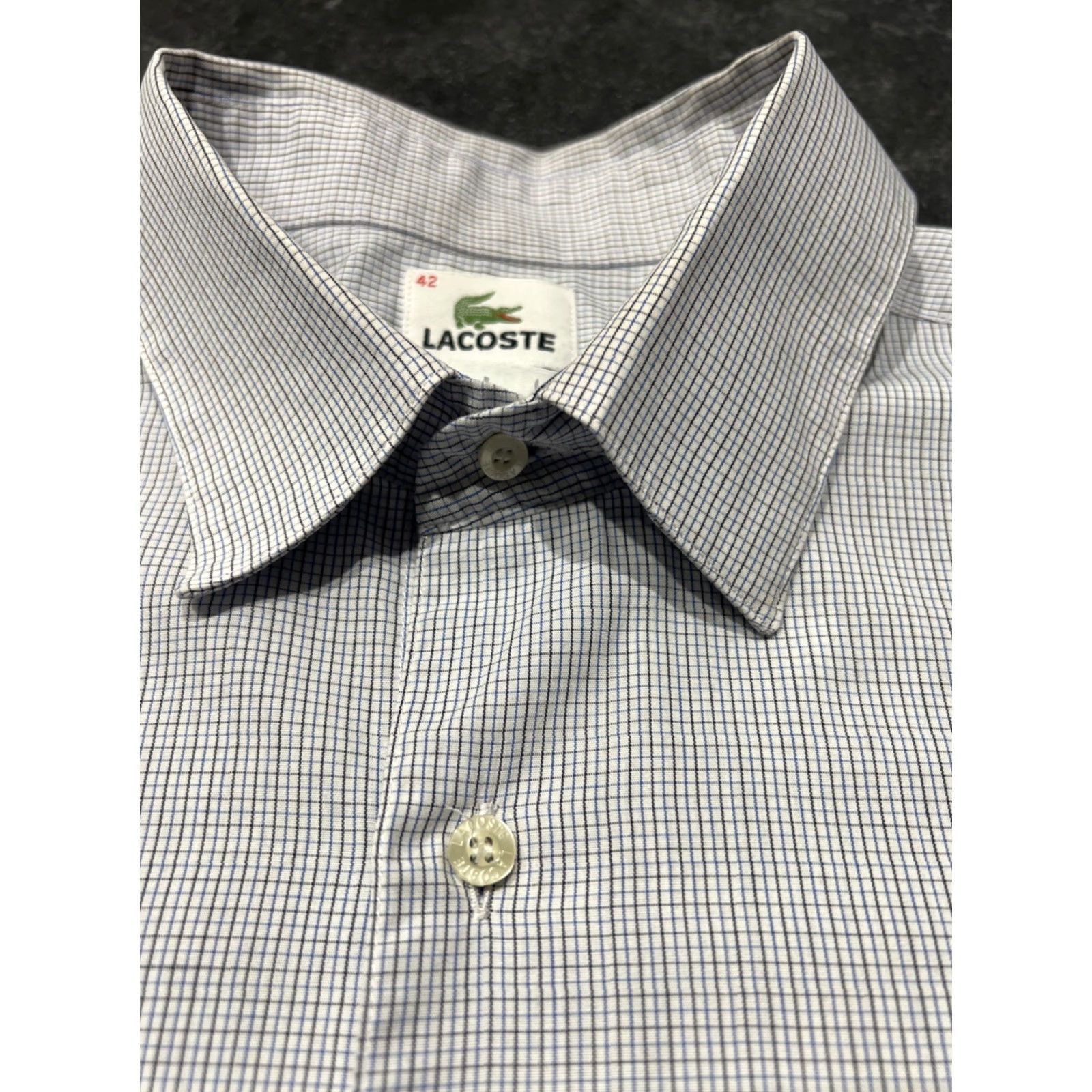 Lacoste Lacoste Men's Button-Up Shirt Size 42 Long Sleeve Cotton Multicolor Classic Casual Business Size US XL / EU 56 / 4 - 4 Thumbnail