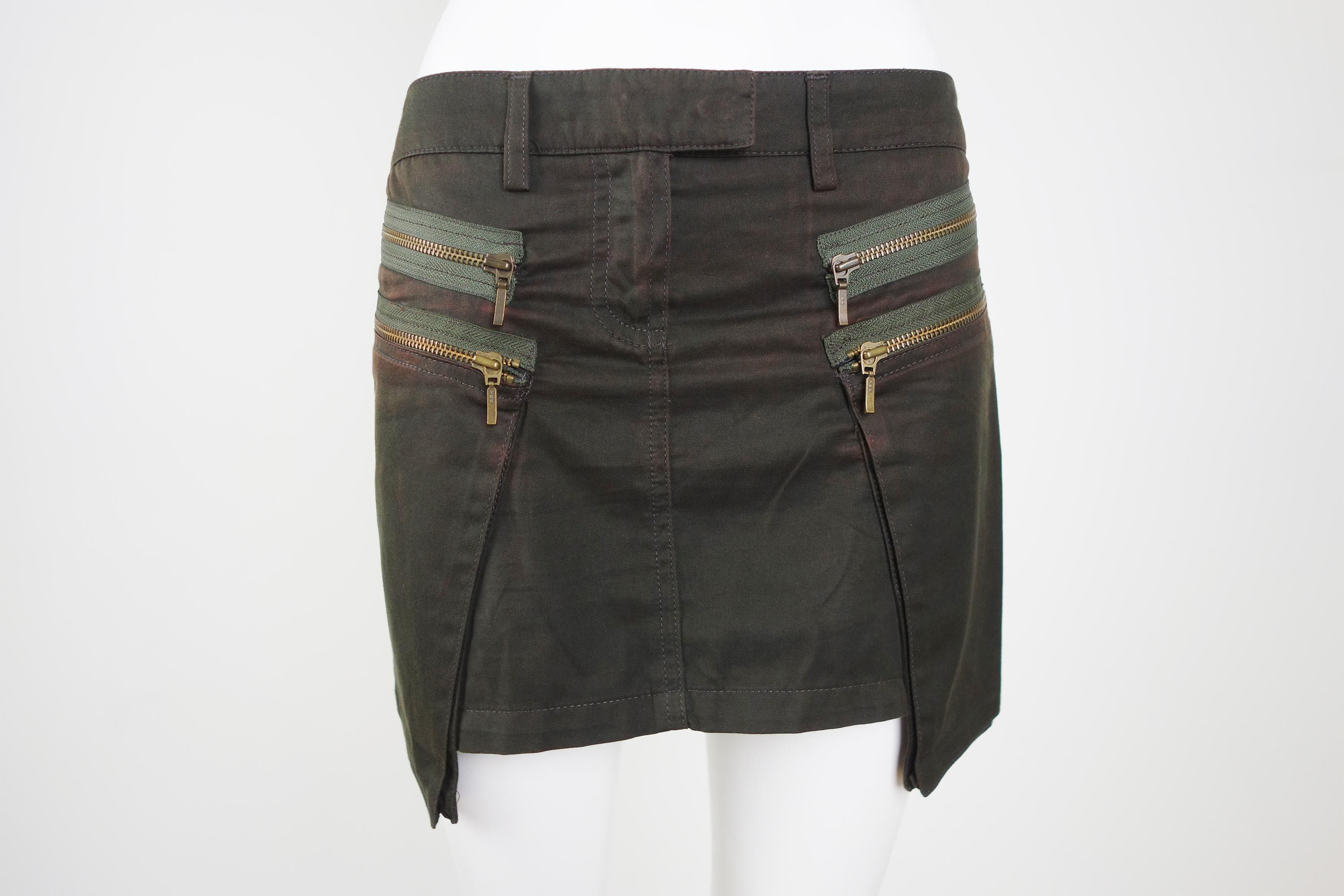 plein sud Plein Sud Jeans Skirt Cargo Multi Pocket Patch Utility Size 26" / US 2 / IT 38 - 1 Thumbnail