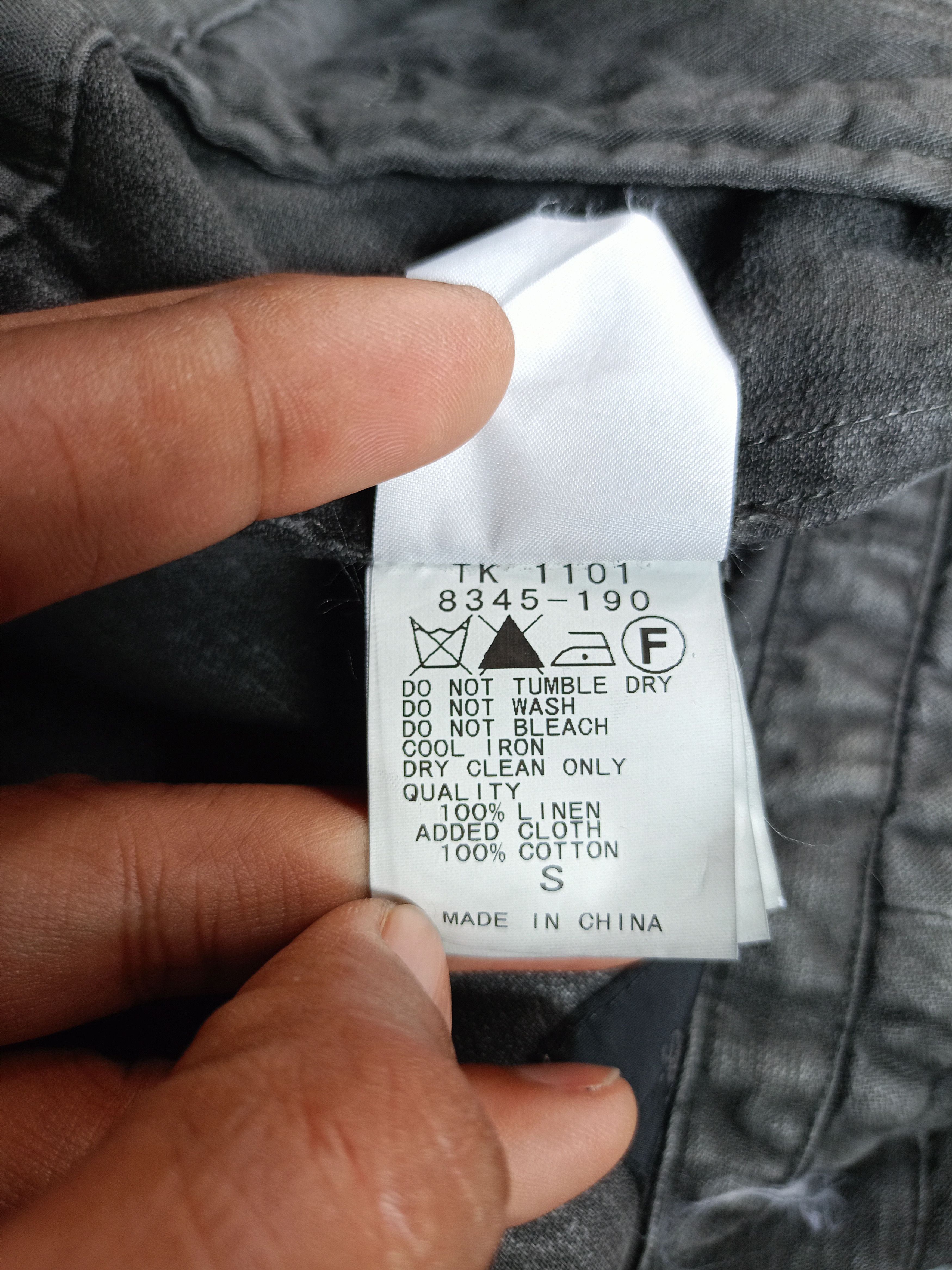 Pas de Calais Pas de Calais Gray Linen Pants Size US 31 - 10 Thumbnail