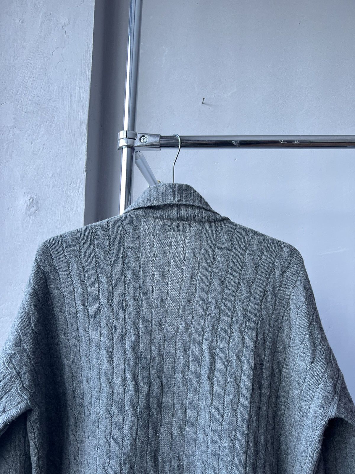 Polo Ralph Lauren POLO RALPH LAUREN WOOL/CASHMERE KNIT CABLE CARDIGAN LUX XL Size XL / US 12-14 / IT 48-50 - 13 Thumbnail