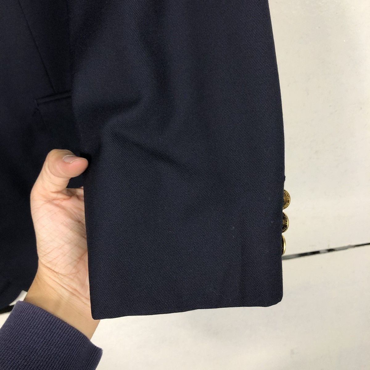 Burberry 🔥VINTAGE BURBERRYS COATS JACKET DOUBLE BREAST GOLDEN BUTTON Size US M / EU 48-50 / 2 - 17 Thumbnail