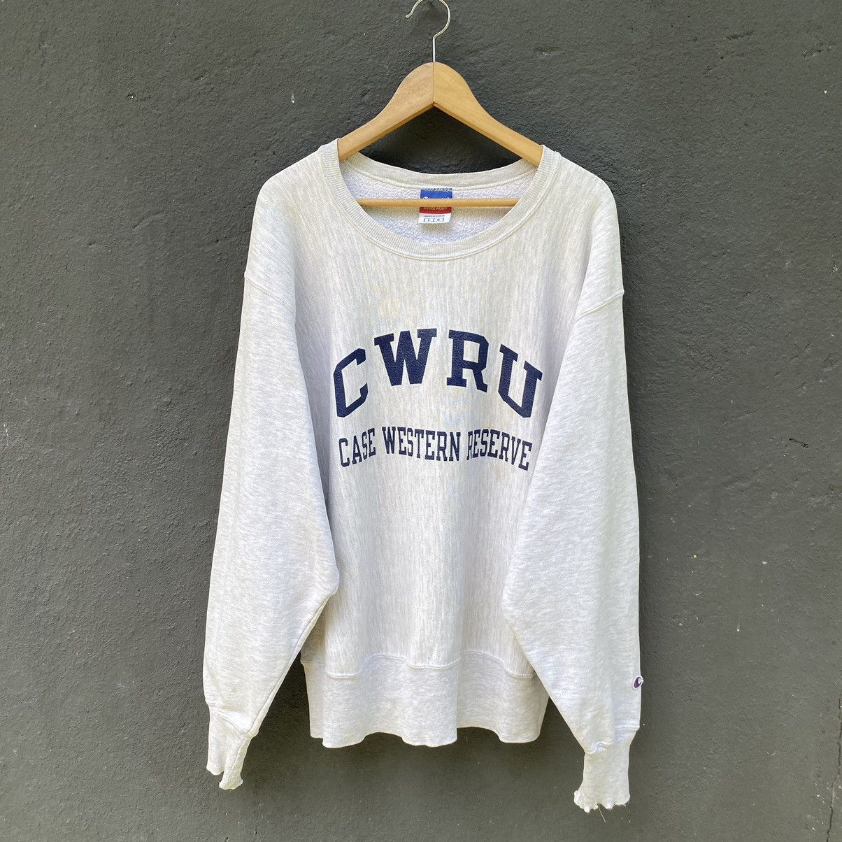 Champion THRASHED REVERSE WEAVE Vintage Y2K Champion ERD GRUNGE Size US L / EU 52-54 / 3 - 1 Thumbnail