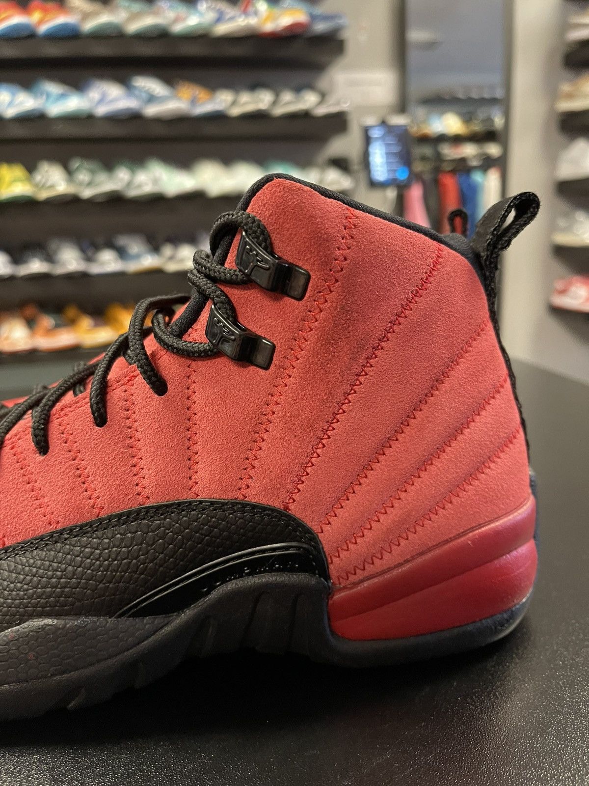 Jordan Brand Size 7y - Nike Air Jordan 12 Retro GS 'Reverse Flu Game Size US 7 / EU 40 - 5 Thumbnail
