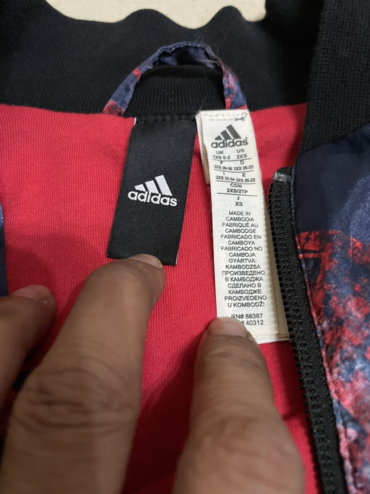Adidas Adidas Jacket Womens Blue Red Geometric Size XS / US 0-2 / IT 36-38 - 5 Thumbnail