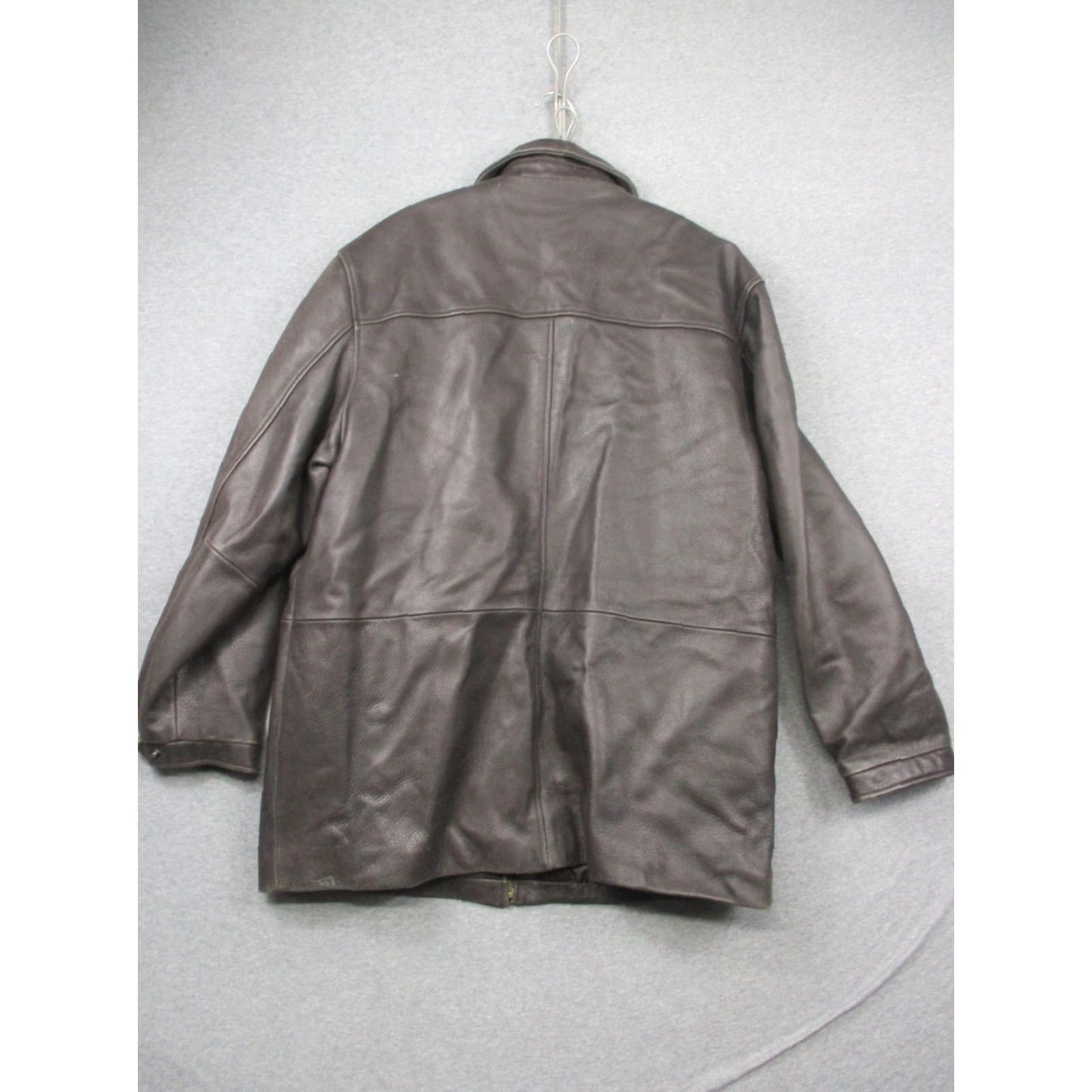 Vintage VINTAGE Wilke-Rodriguez Motorcycle Leather Jacket Large Brown Soft Wool Lining Men Size US L / EU 52-54 / 3 - 3 Thumbnail