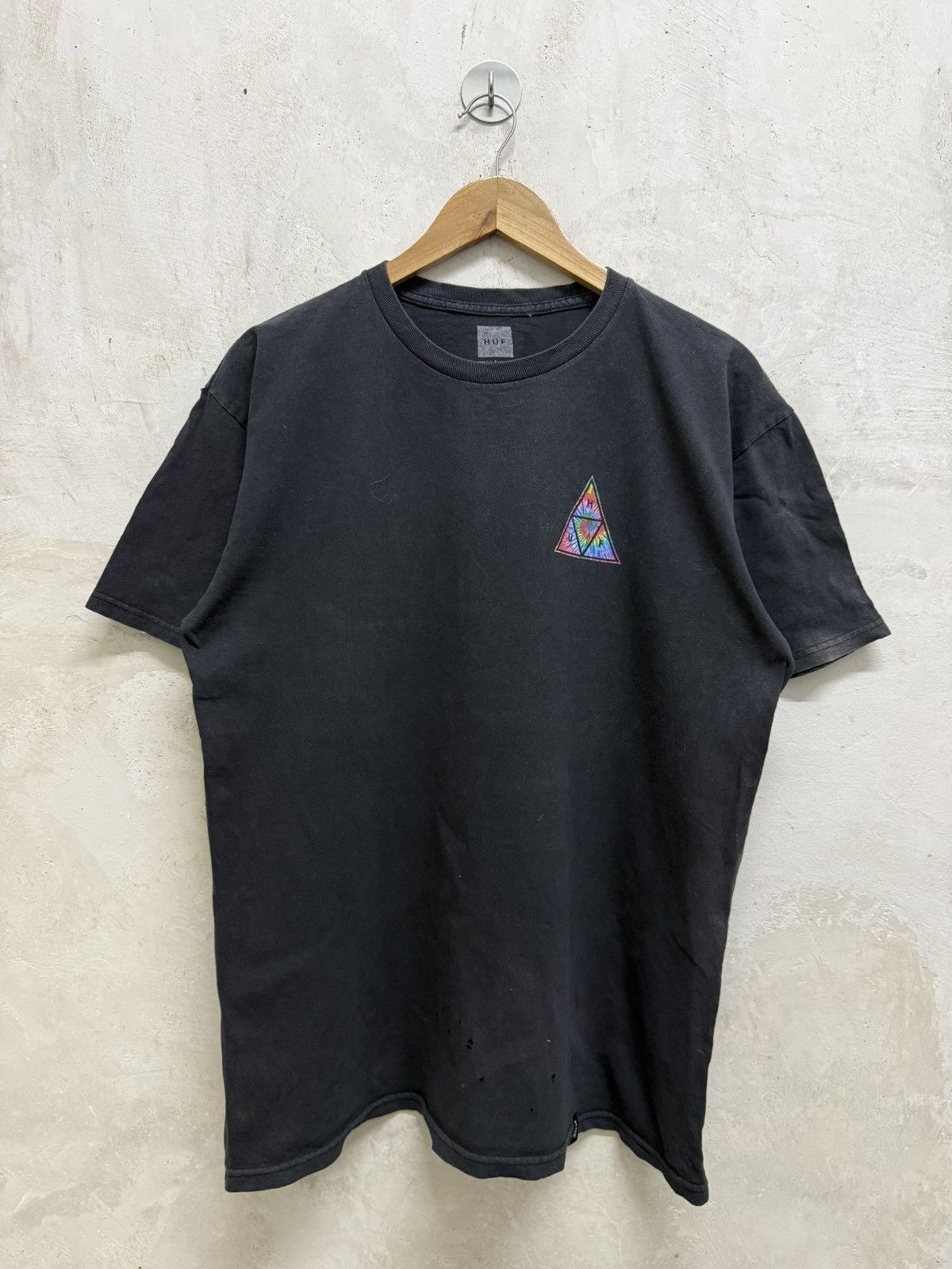 Huf 2000s Distressed Huf Skate Tees Size US L / EU 52-54 / 3 - 3 Thumbnail