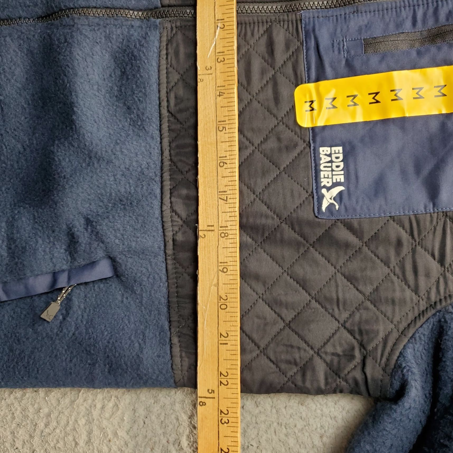 Eddie Bauer Eddie Bauer Mens Jacket Full Zip Quilted Mixed Media Fleece Size US M / EU 48-50 / 2 - 4 Thumbnail