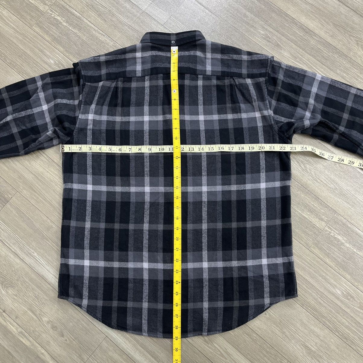 Supreme FW23 Supreme Plaid Black/Grey Flannel Shirt Size US S / EU 44-46 / 1 - 19 Thumbnail
