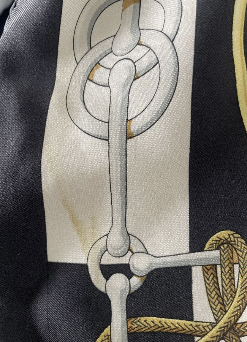Hermes Navy Hermes scarf Size ONE SIZE - 7 Thumbnail