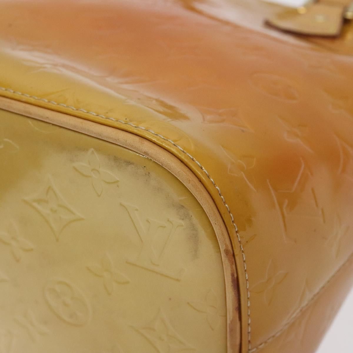 Louis Vuitton LOUIS VUITTON Monogram Vernis Houston Hand Bag Beige M91004 Size ONE SIZE - 8 Thumbnail