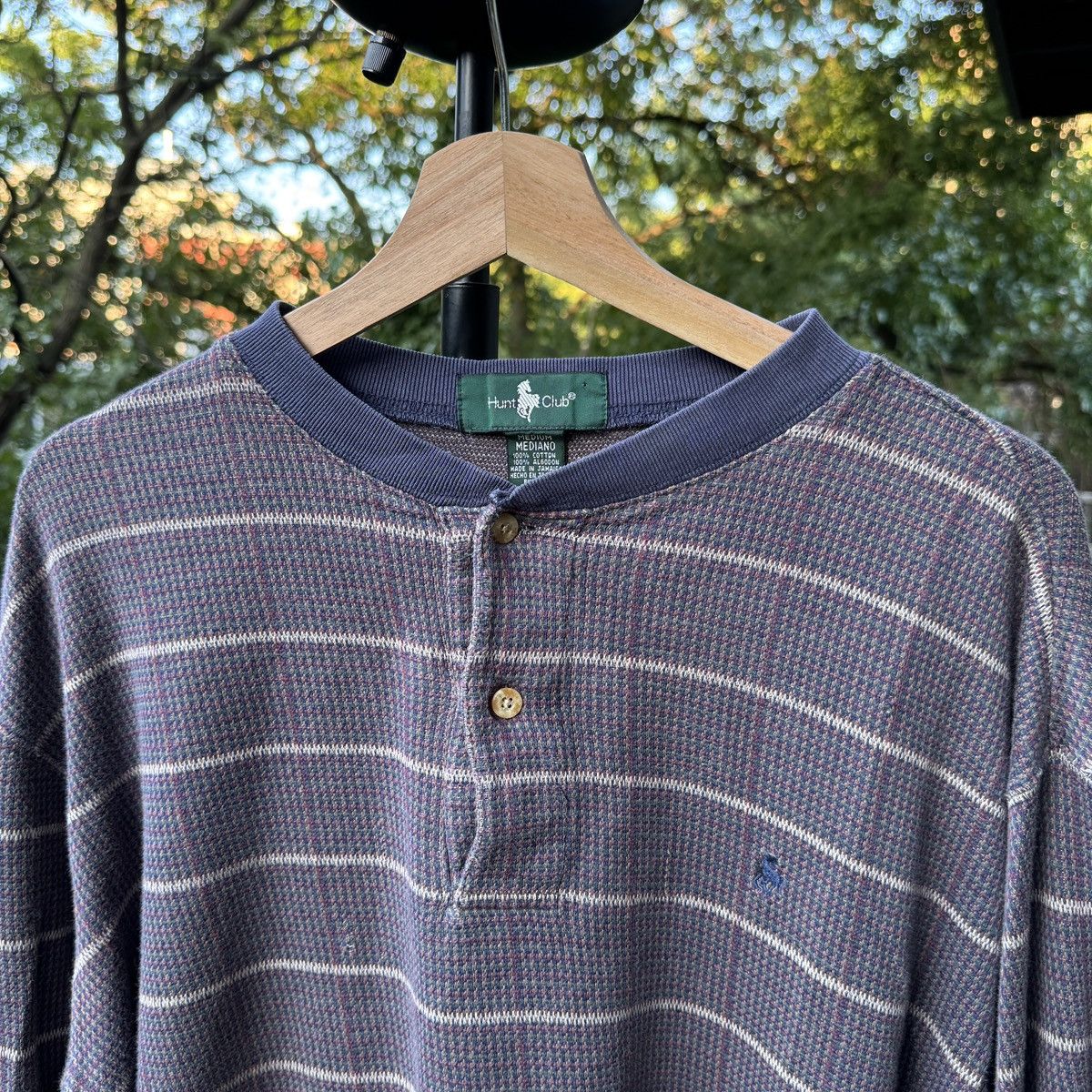 Vintage Thrashed Faded Distressed Henley Shirt ERD Grunge Chrome Size US XL / EU 56 / 4 - 5 Thumbnail