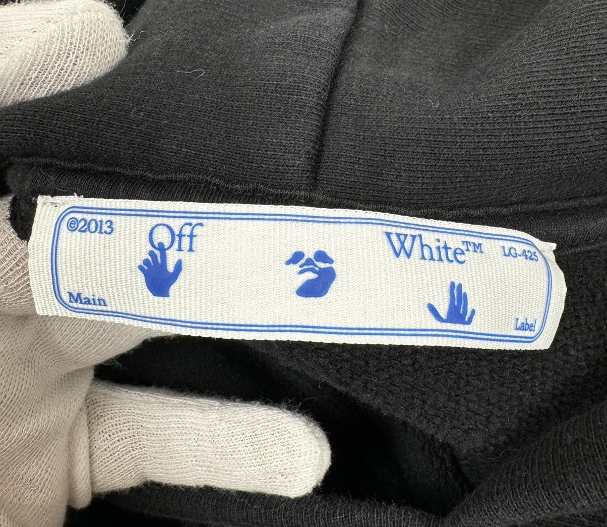 Off-White Off-White Black Caravaggio Diagonal Hoodie Size US M / EU 48-50 / 2 - 17 Thumbnail