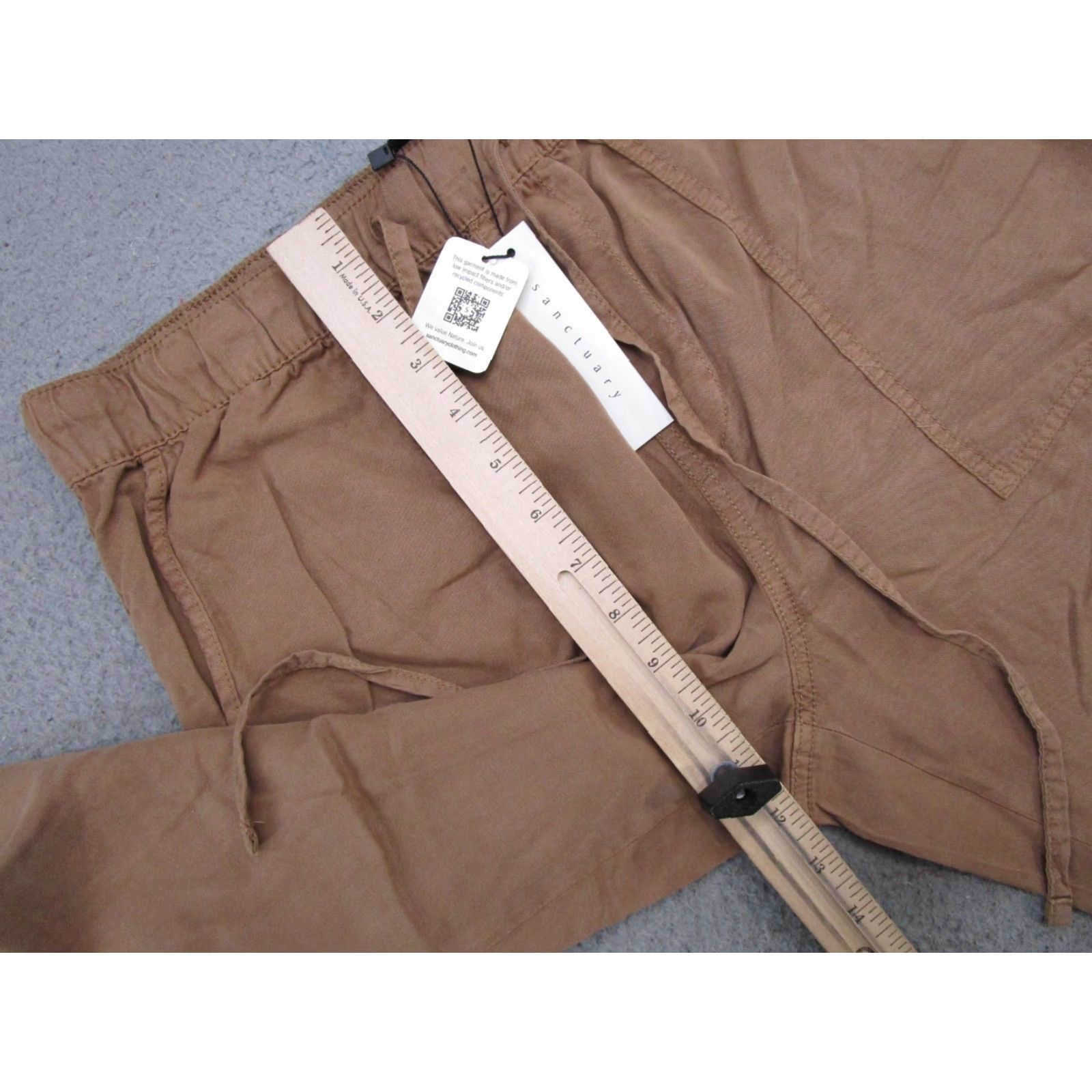 Sanctuary NWT Sanctuary Pants Women Travel Beige Lightweight Lyocell Size L New NWT Lyocell Pants Beige Sanctuary Women Travel Lightweight Size 36" / US 14 / IT 50 - 7 Thumbnail