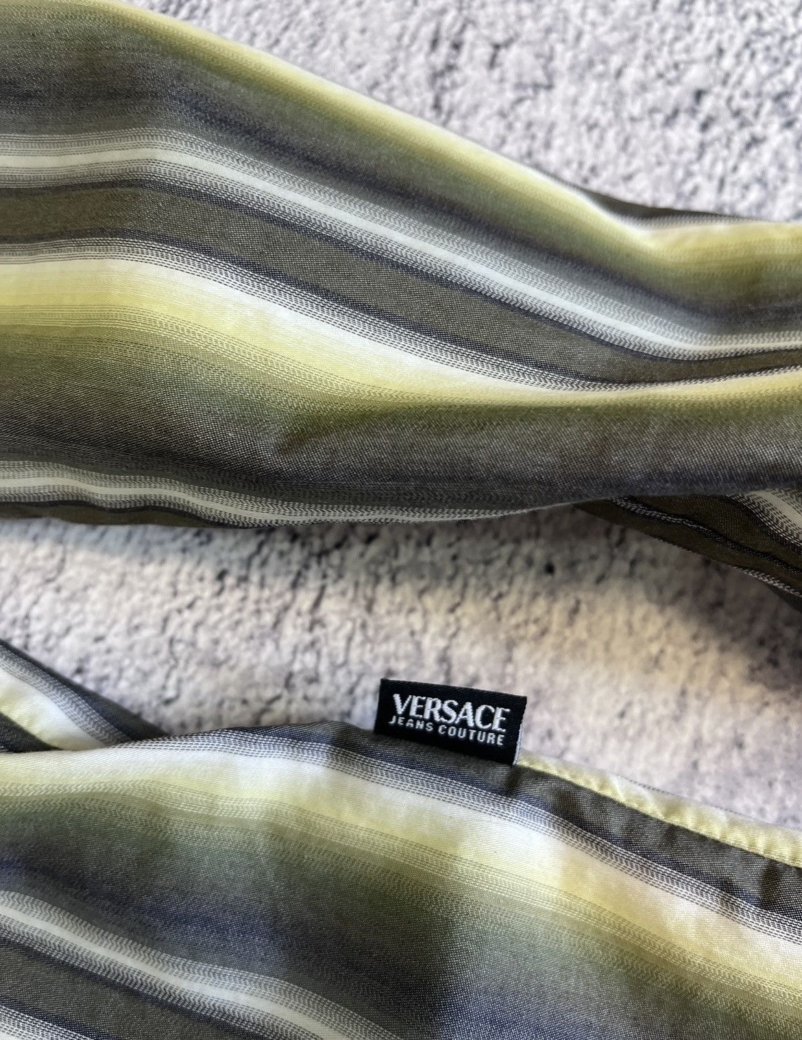 Versace Jeans Couture Versace Jeans Couture Shirt Long Sleeve Collared Striped Size M / US 6-8 / IT 42-44 - 6 Thumbnail