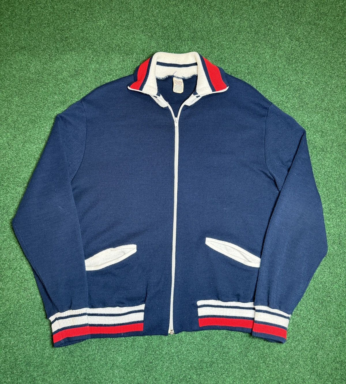 Vintage Vintage 70s Ego Trix Hidaco Full Zip Track Jacket Sweatshirt Size US XL / EU 56 / 4 - 1 Thumbnail