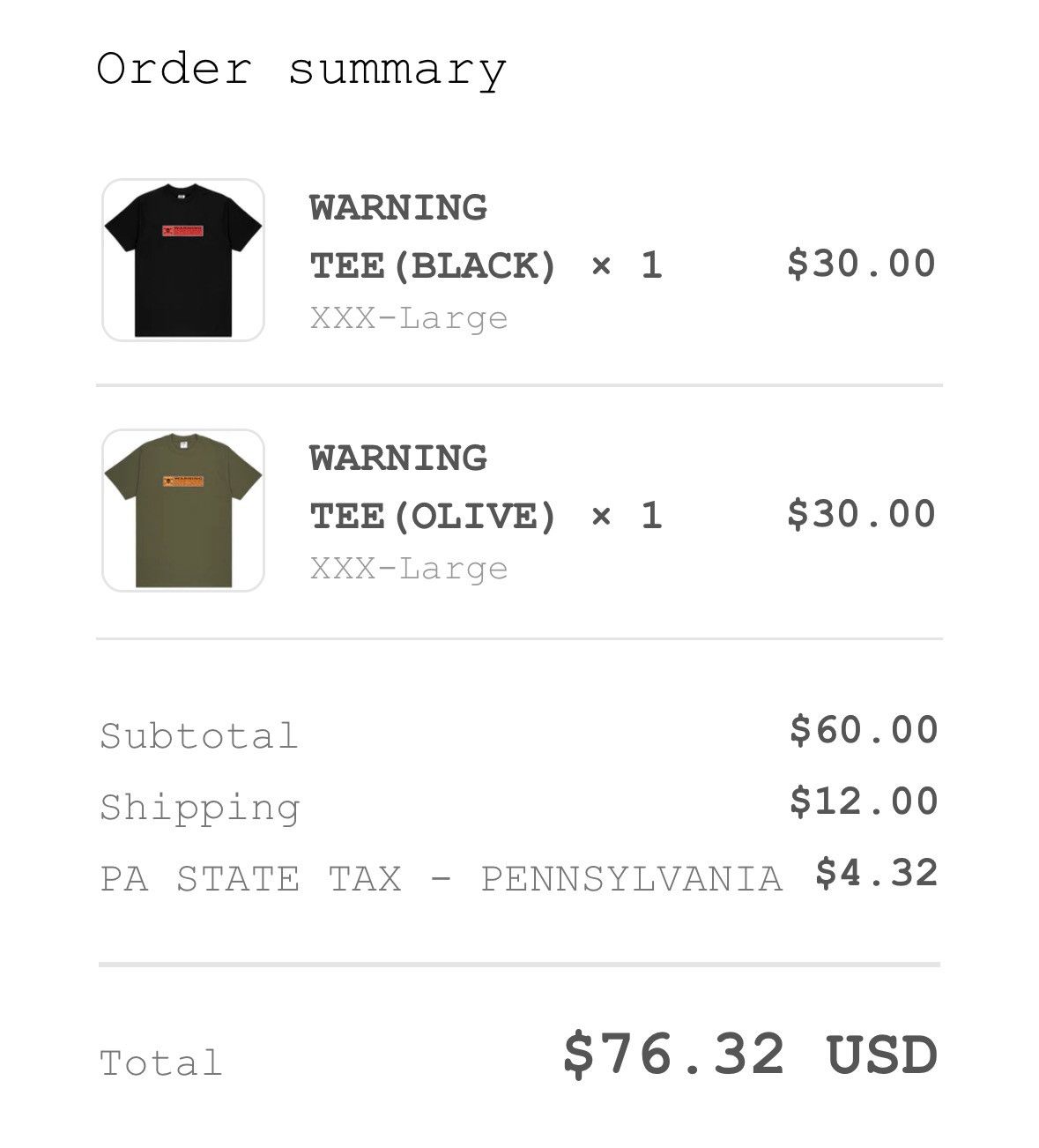 Fuck The Population SIZE 3XL FTP Warning Tee (Olive) Size US XXL / EU 58 / 5 - 4 Thumbnail