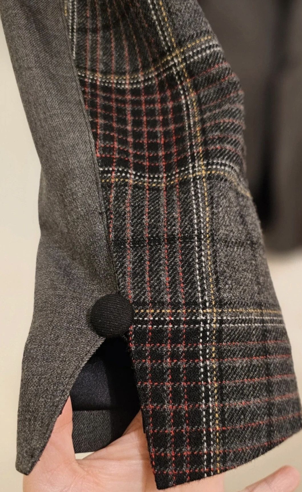 kiryuyrik KIRUYURIK Patchwork Wool Blazer Size 50R - 6 Thumbnail