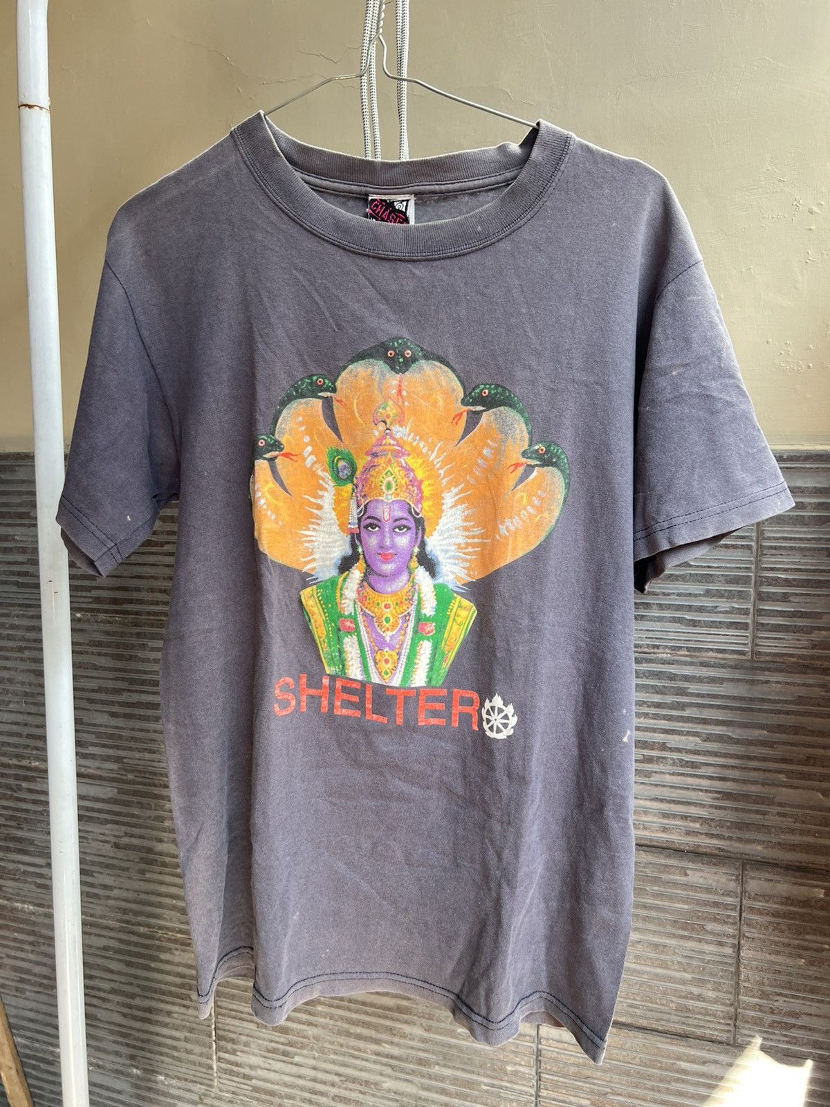 Band Tees Thrashed Shelter US HC Sun Faded Distressed ERD GRUNGE Size US S / EU 44-46 / 1 - 1 Thumbnail