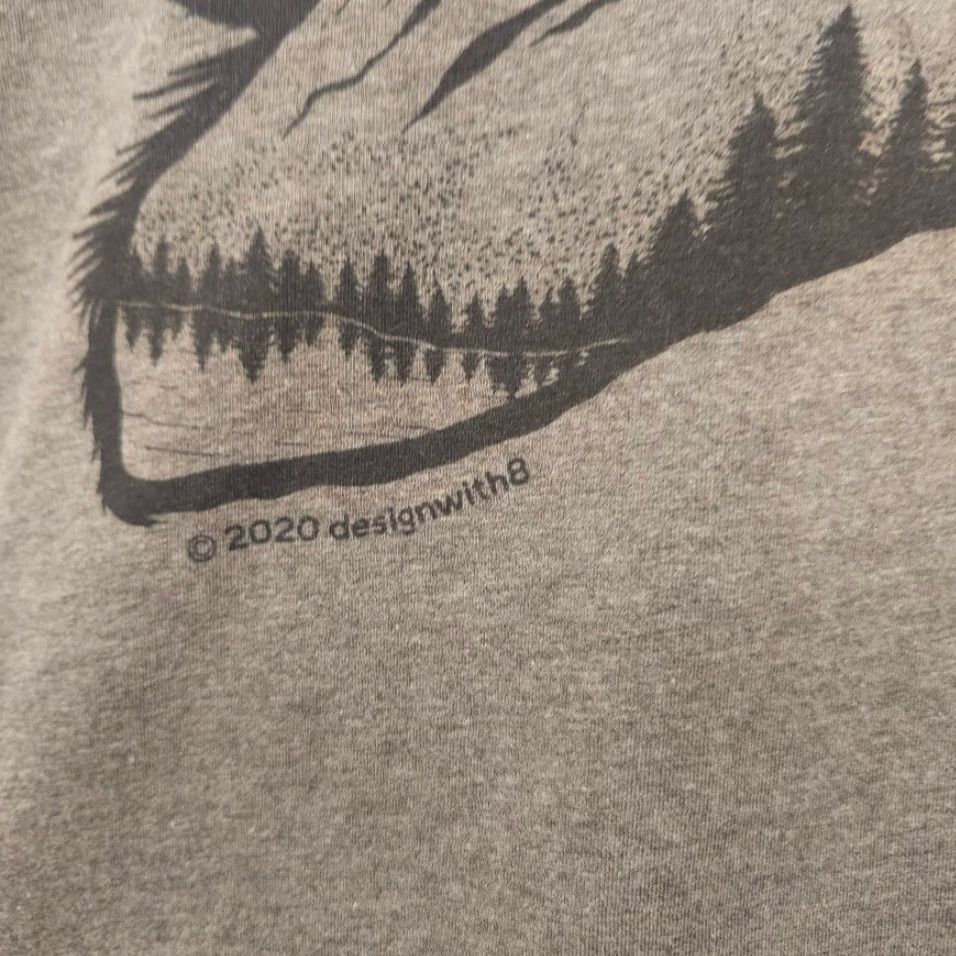 Vintage Bella + Canvas T Shirt Mens Medium Gray Black Rock Climbing Bouldering Traversing Cat Size US M / EU 48-50 / 2 - 4 Thumbnail