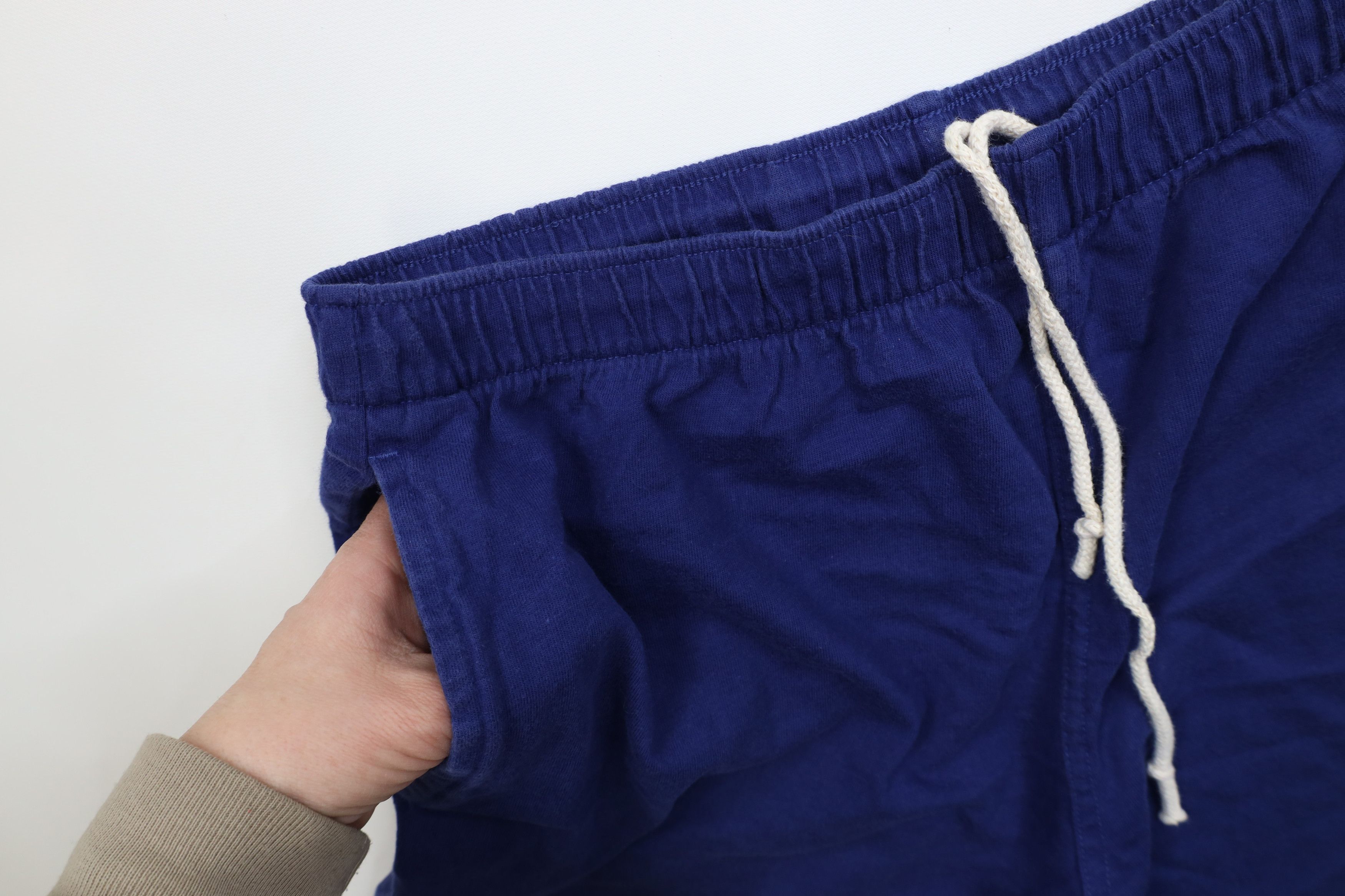 Vintage Vintage 90s Streetwear Blank Cotton Above Knee Shorts Blue Size US 34 / EU 50 - 7 Thumbnail