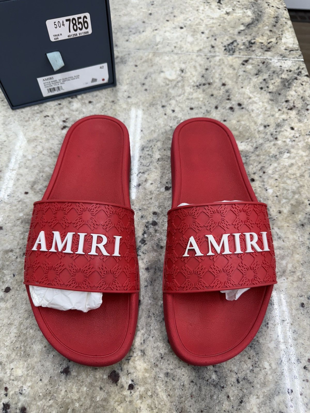 Amiri Amiri Red Sandals Size US 9 / EU 42 - 1 Thumbnail