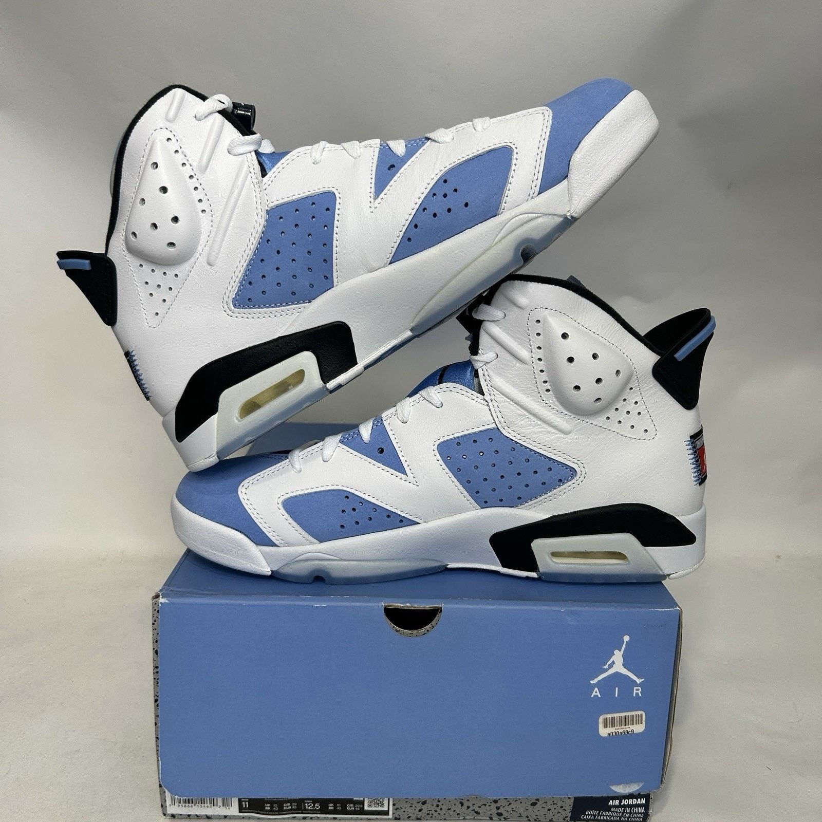 Jordan Brand Nike Air Jordan 6 Retro OG “UNC Home” CT8529-410 Size US 11 / EU 44 - 3 Thumbnail