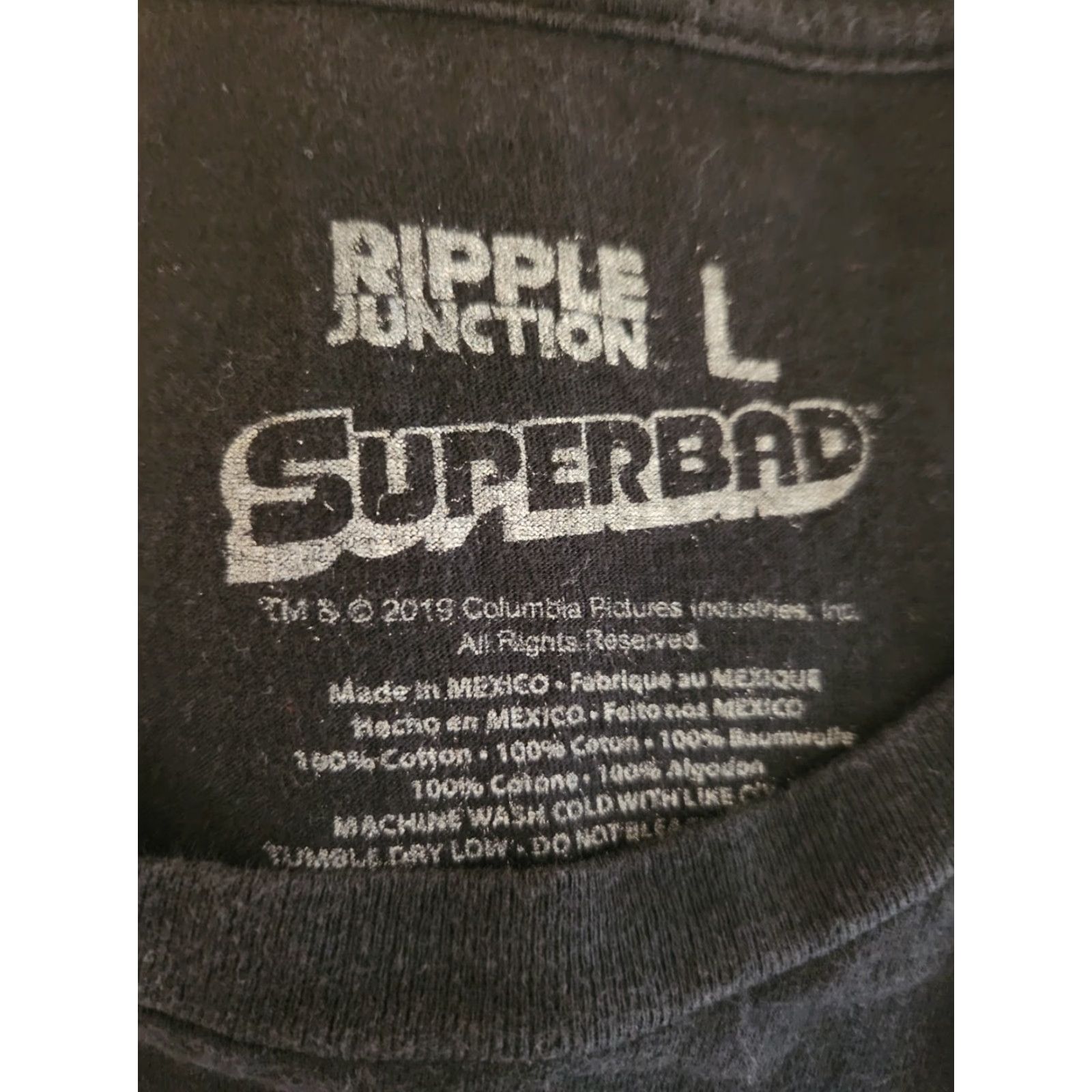 Ripple Junction McLovin Driver License Superbad Movie T-Shirt Black Large Officially Licensed Women/Men? Size US L / EU 52-54 / 3 - 2 Thumbnail