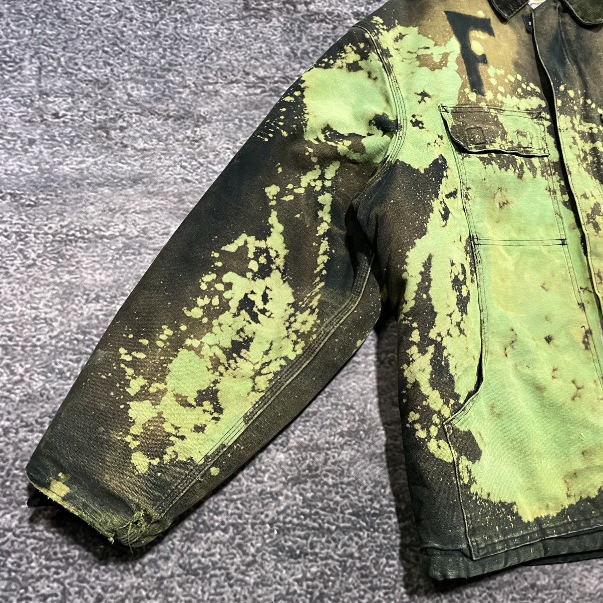 Carhartt VINTAGE CARHARTT GREEN BROWN ARCTIC CHORE COAT DISTRESSED XL Size US XXL / EU 58 / 5 - 5 Thumbnail