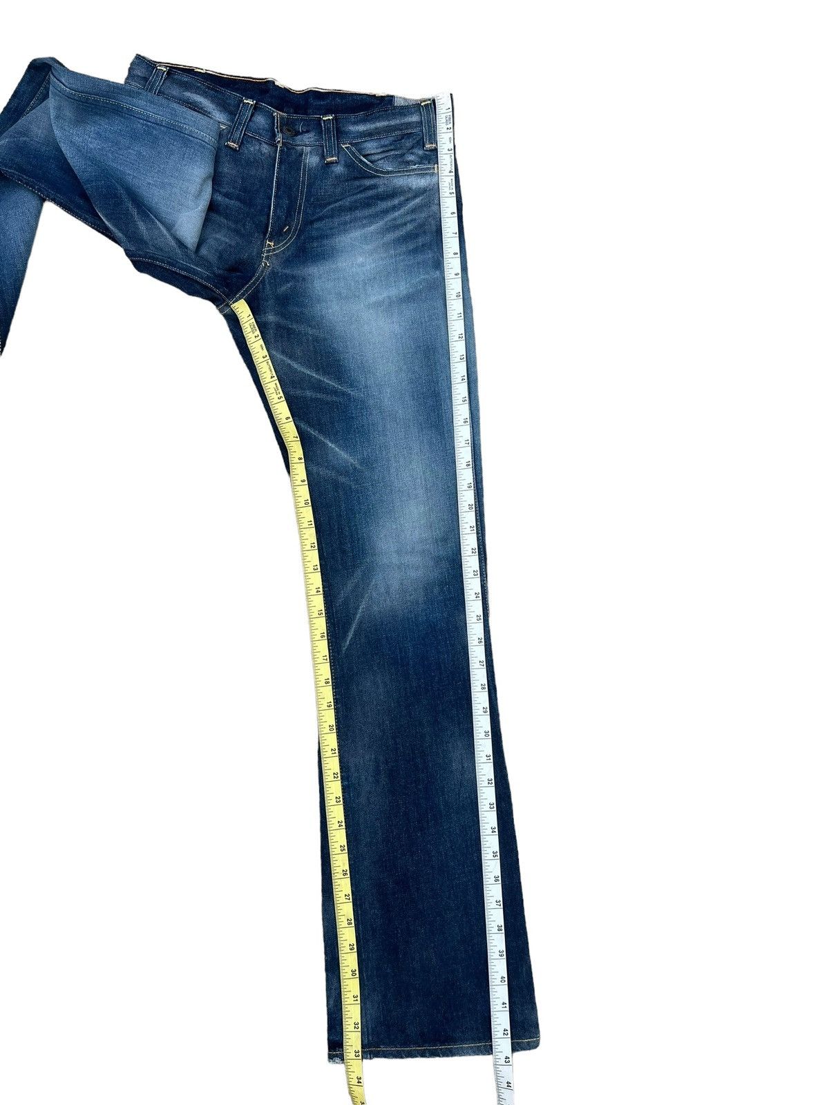 2005 LVC Levi’s 607 Big E Orange Tab Denim Bootcut Jeans