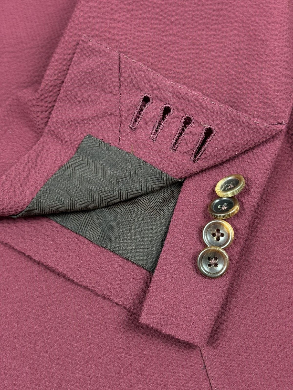 Ermenegildo Zegna Ermenegildo Zegna Napoli Couture Men’s Silk Blend Blazer Size 42S - 17 Thumbnail