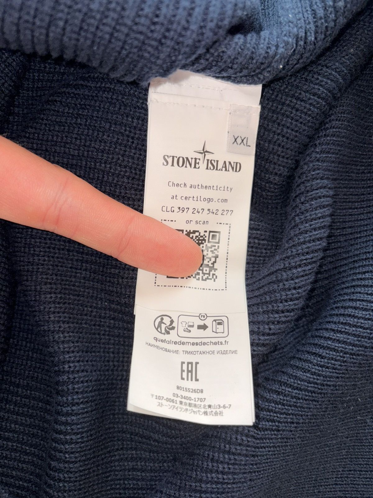 Stone Island Knitwear Cardigan Stone Island Cotton Size US XXL / EU 58 / 5 - 5 Thumbnail