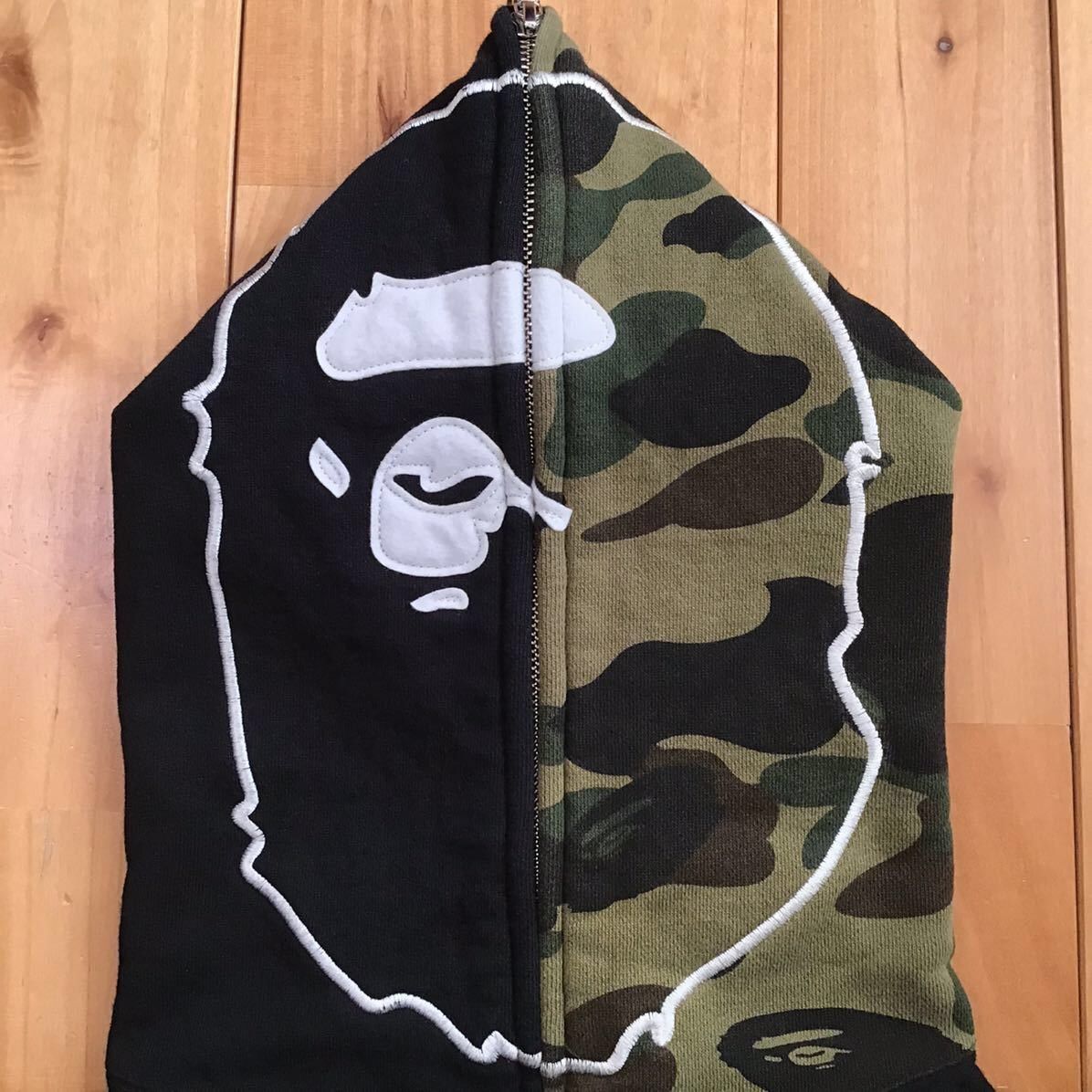 Bape BAPE Black x 1st camo green ape head full zip Hoodie Size US M / EU 48-50 / 2 - 3 Thumbnail