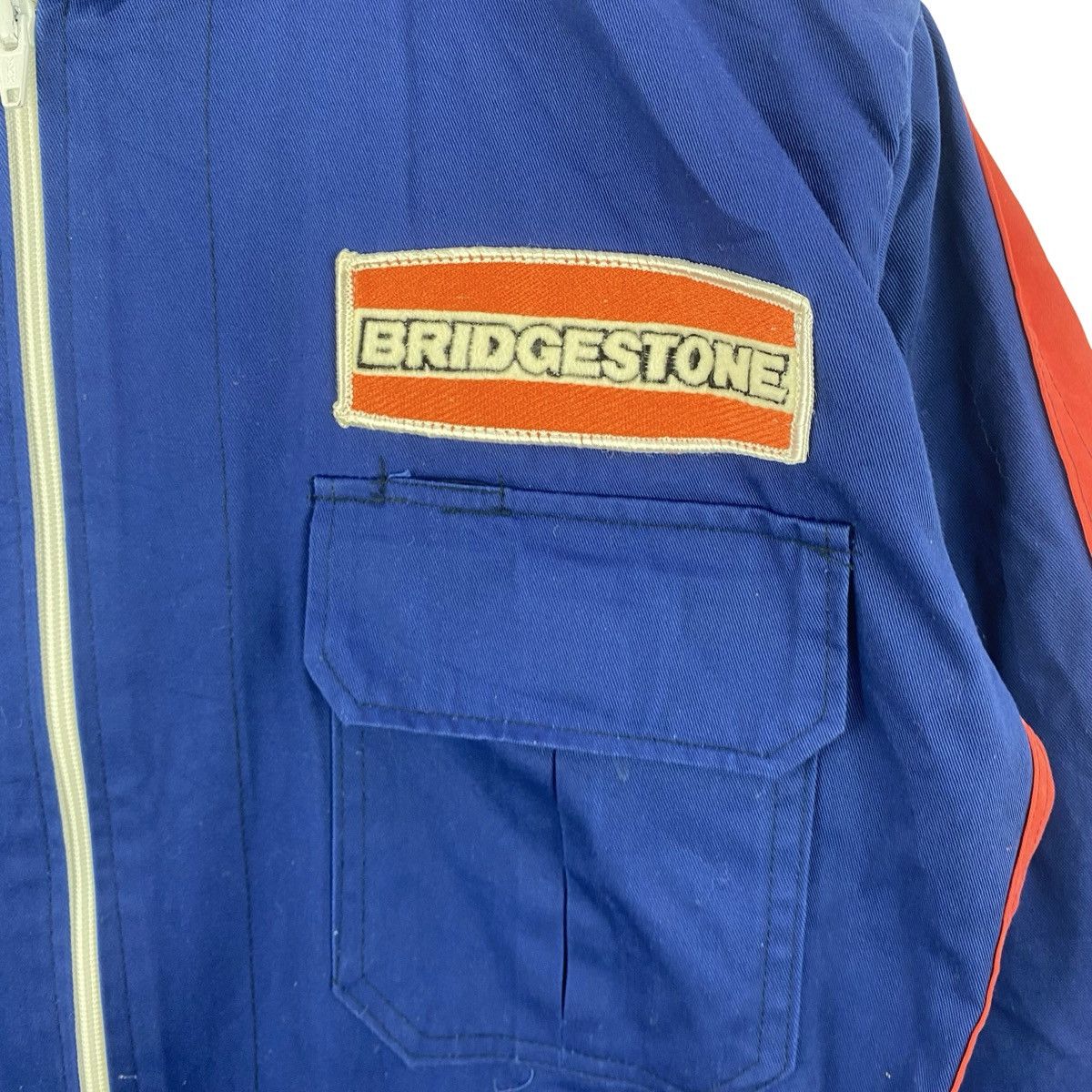Vintage Vintage BRIDGESTONE RACING MOTOR Sports Workwear Coverall Size US 36 / EU 52 - 7 Thumbnail