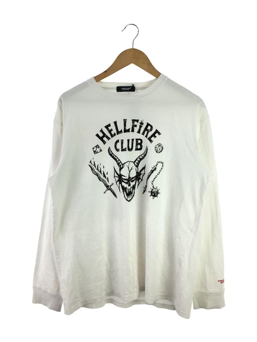 image of Undercover Aw22 Hellfire Club Longsleeve in White, Men's (Size XL)