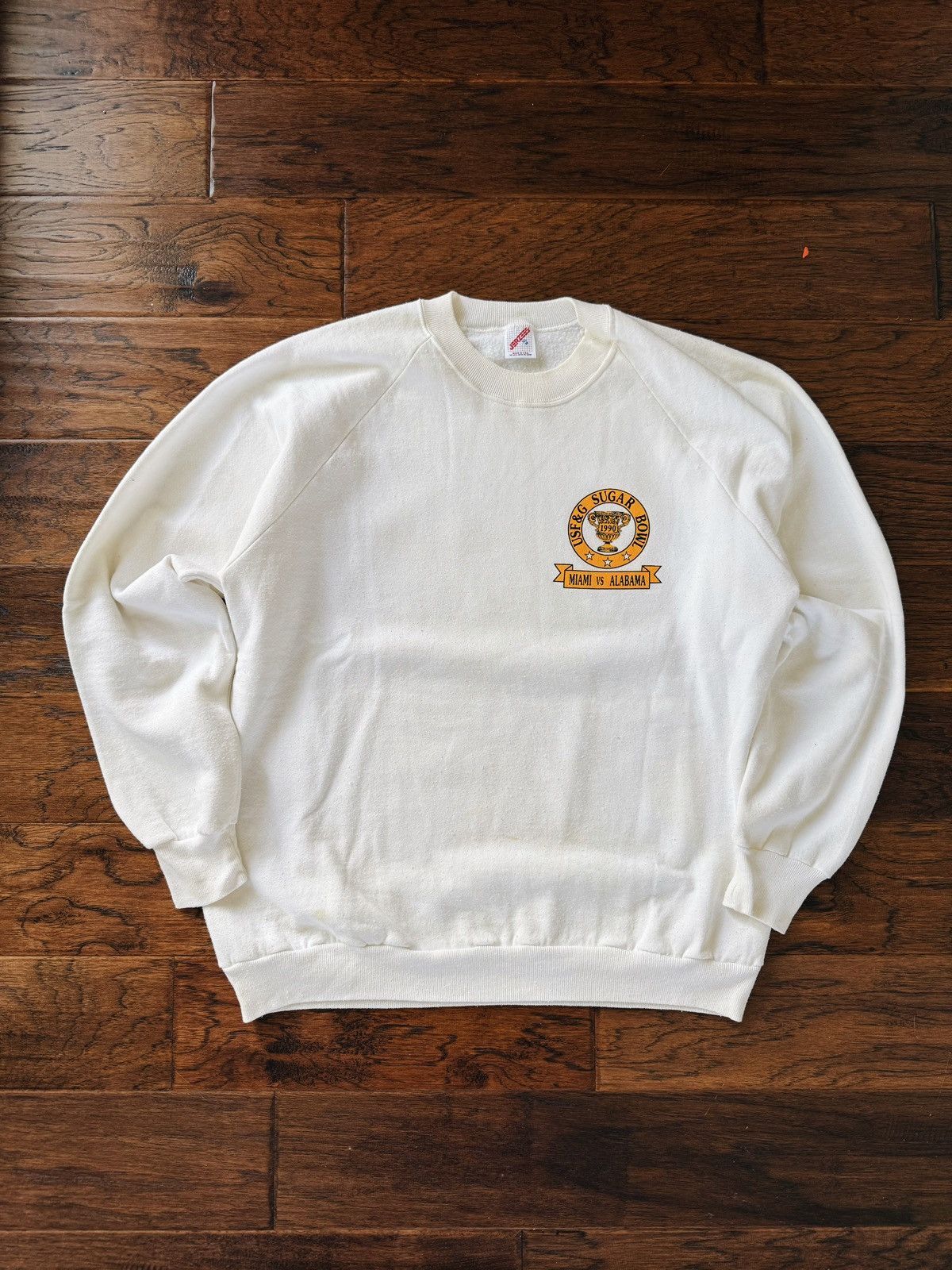 Vintage Vintage 1990 Sugar Bowl Crewneck Miami Hurricanes Alabama Size US XL / EU 56 / 4 - 3 Thumbnail