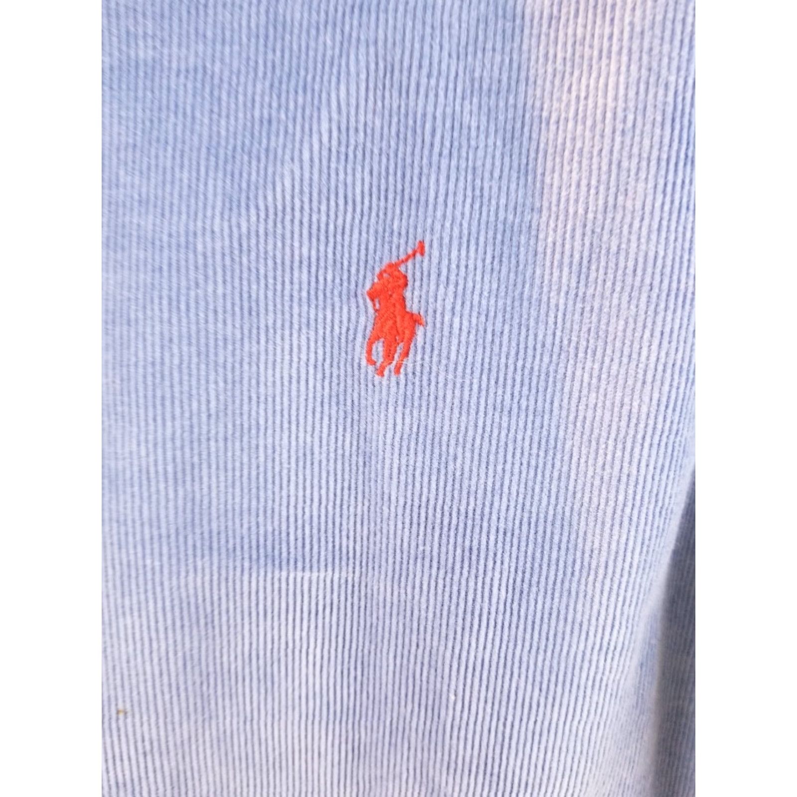 Ralph Lauren VINTAGE Ralph Lauren Polo Corduroy Shirt BLUE SZ SMALL Men Shirt Long Sleeve Collared 31 INCH Top to Bottom Blue Mens Size US L / EU 52-54 / 3 - 3 Thumbnail