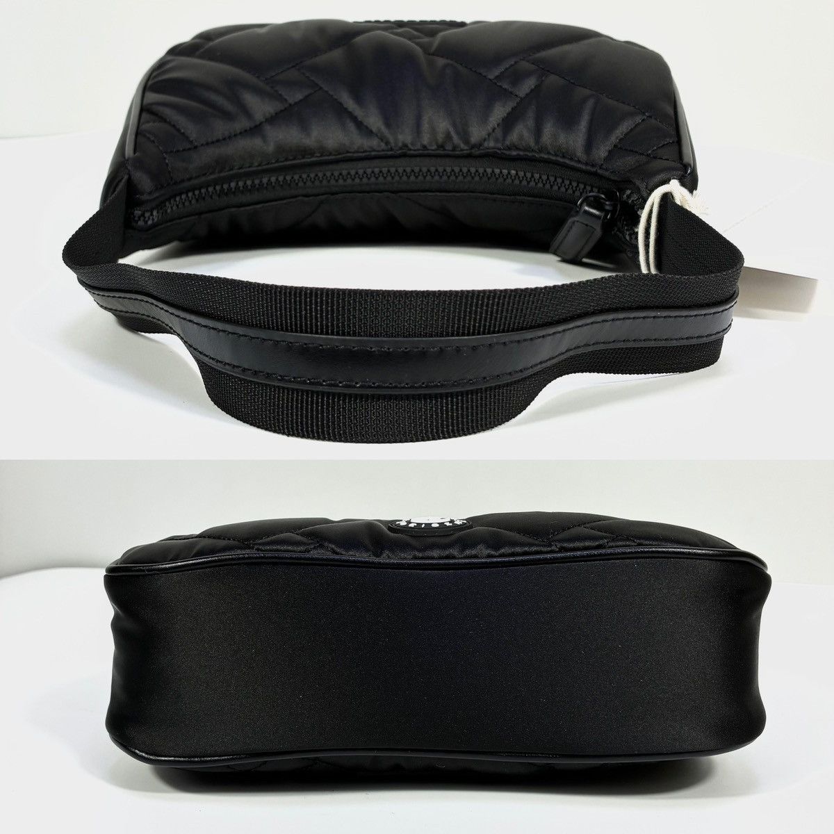 Kurt Geiger Kurt Geiger London Recycled Quilted Shoulder Hobo Bag Black Size ONE SIZE - 7 Thumbnail